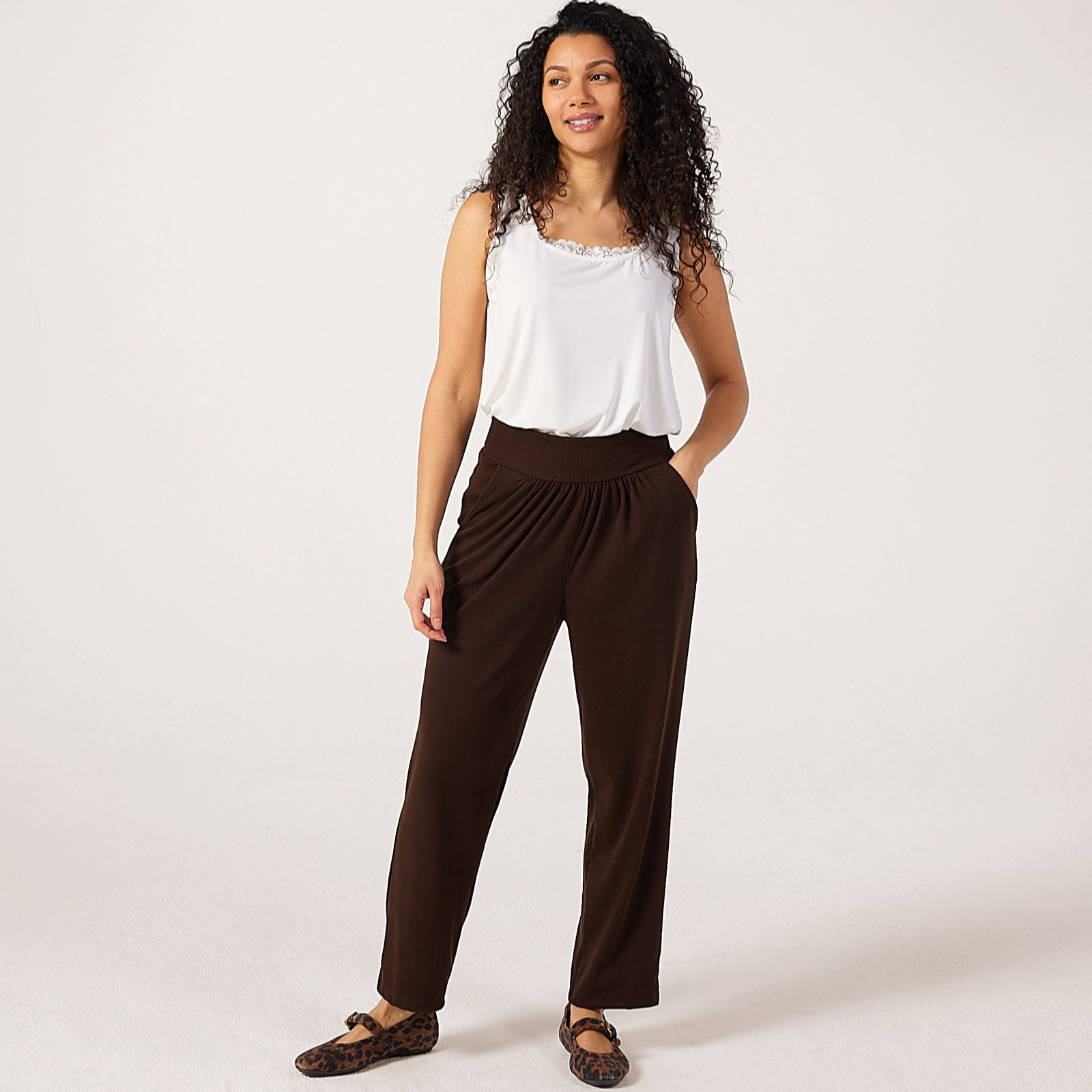 Kim & Co Rib Soft Touch Standard Wellness Trousers