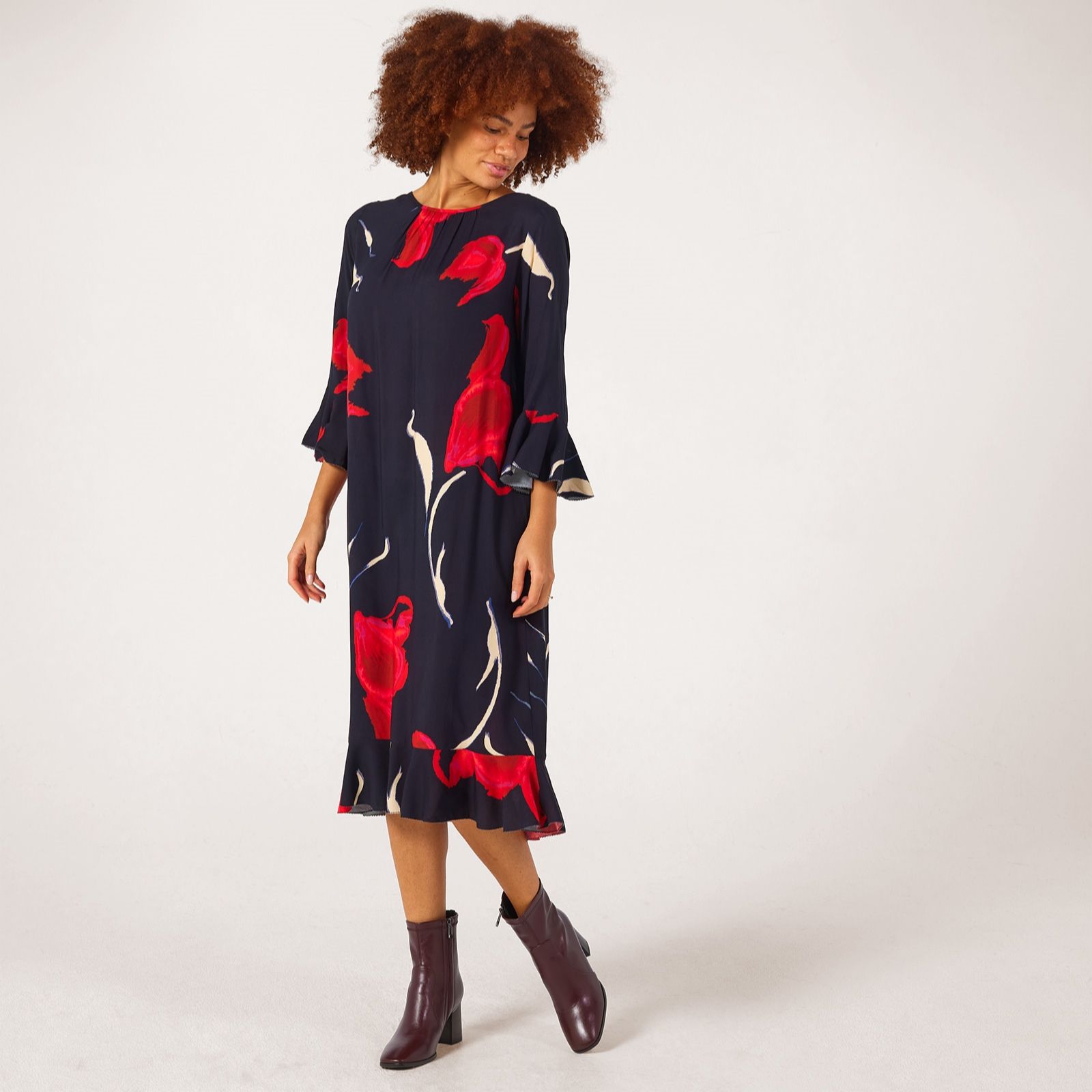 Masai Copenhagen Noles Printed Dress with Frill Detail