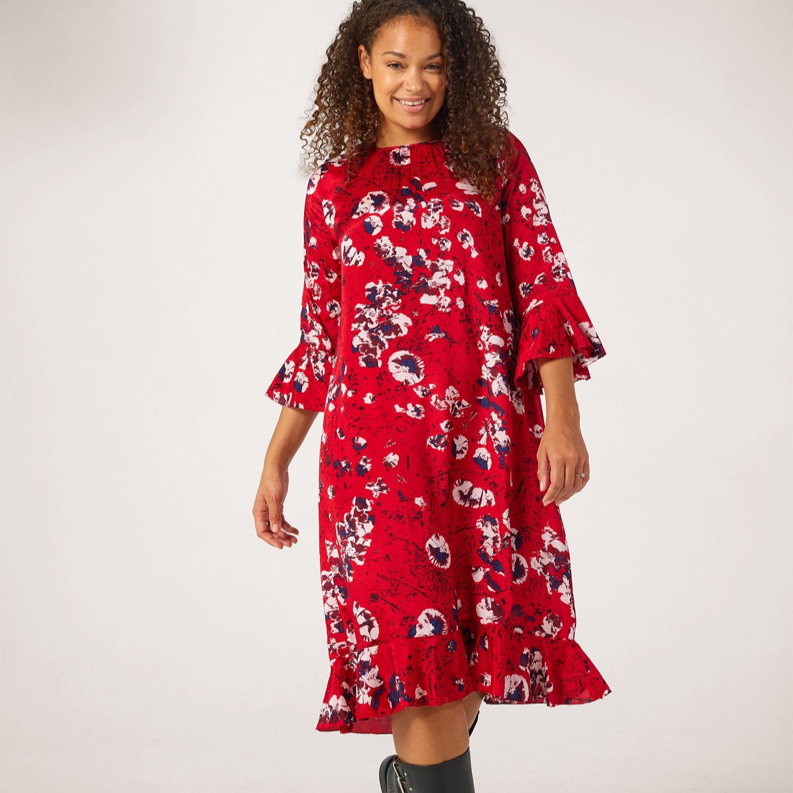 Masai Copenhagen Noles Printed Dress with Frill Detail