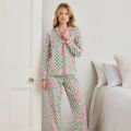 Chelsea Peers Organic Cotton Classic Long Button Up PJ Set