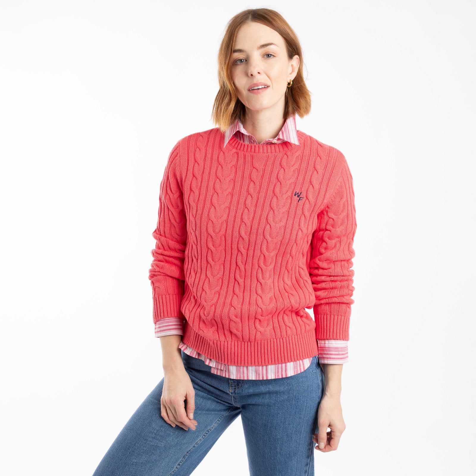 Weird Fish Amberise Cable Knitted Jumper