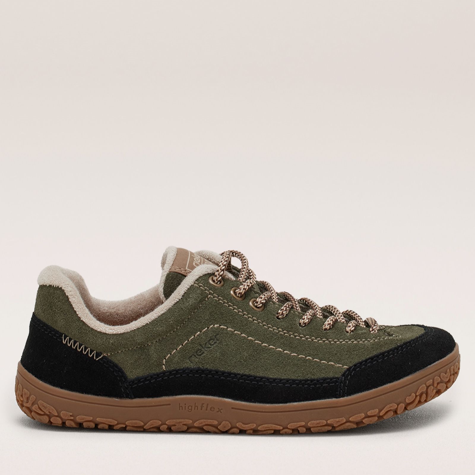 Rieker Wide Fit Suede Trainer