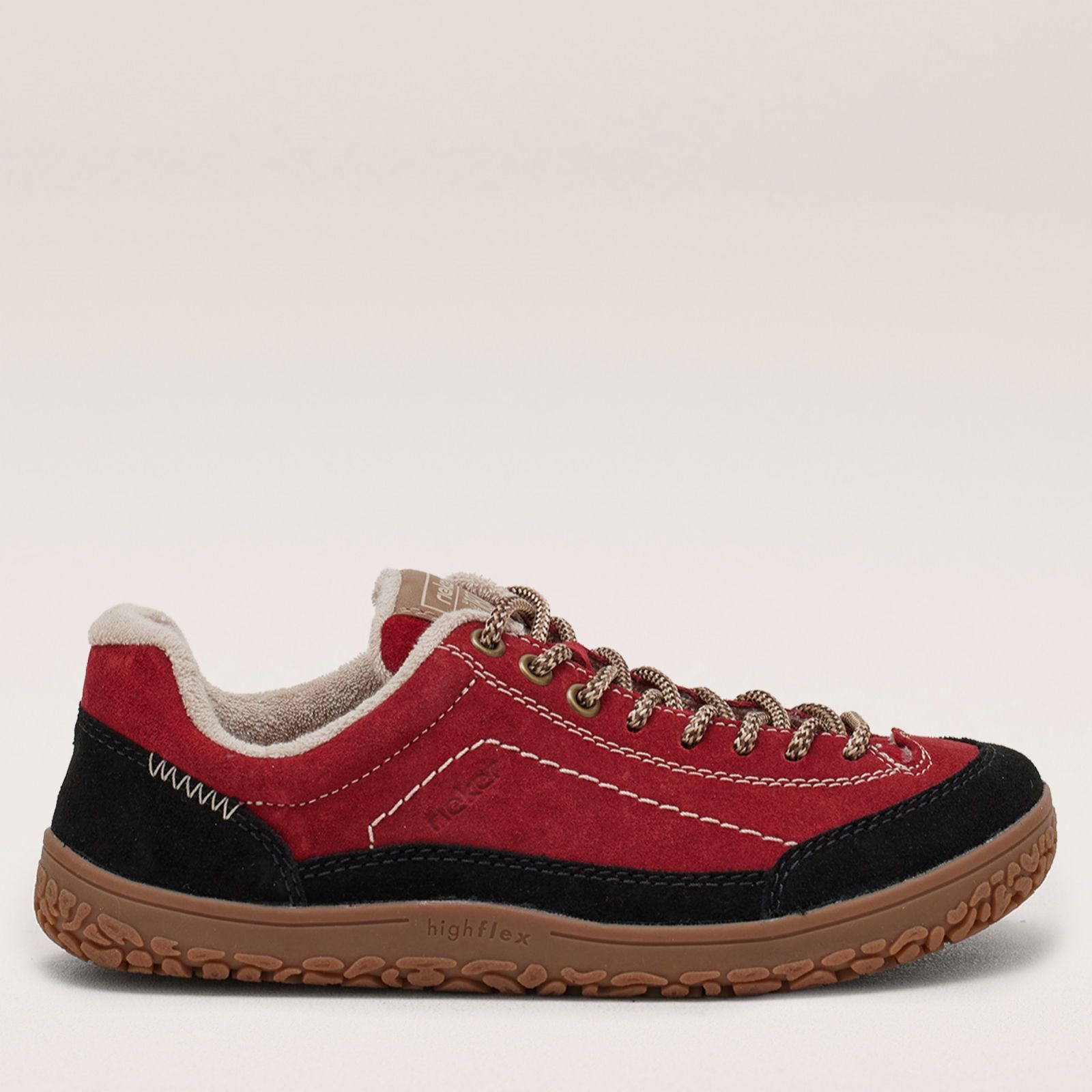 Rieker Wide Fit Suede Trainer