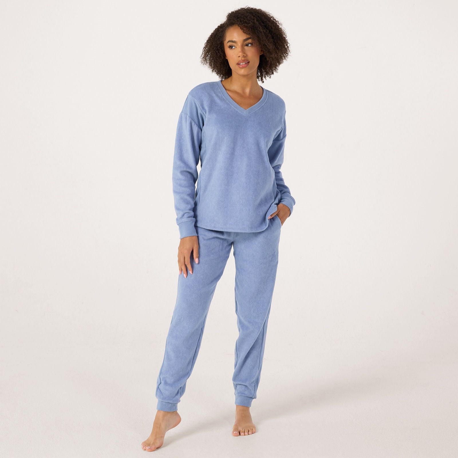 Cuddl Duds Fleecewear Rib Pullover Top