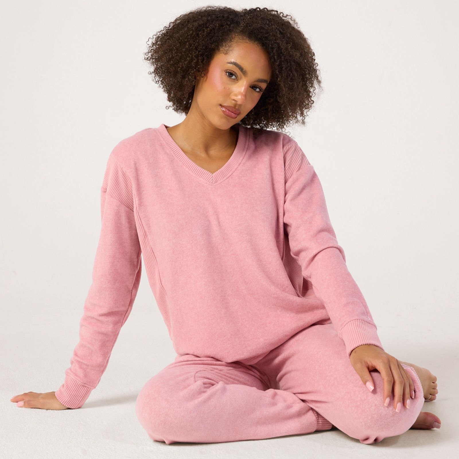 Cuddl Duds Fleecewear Rib Pullover Top