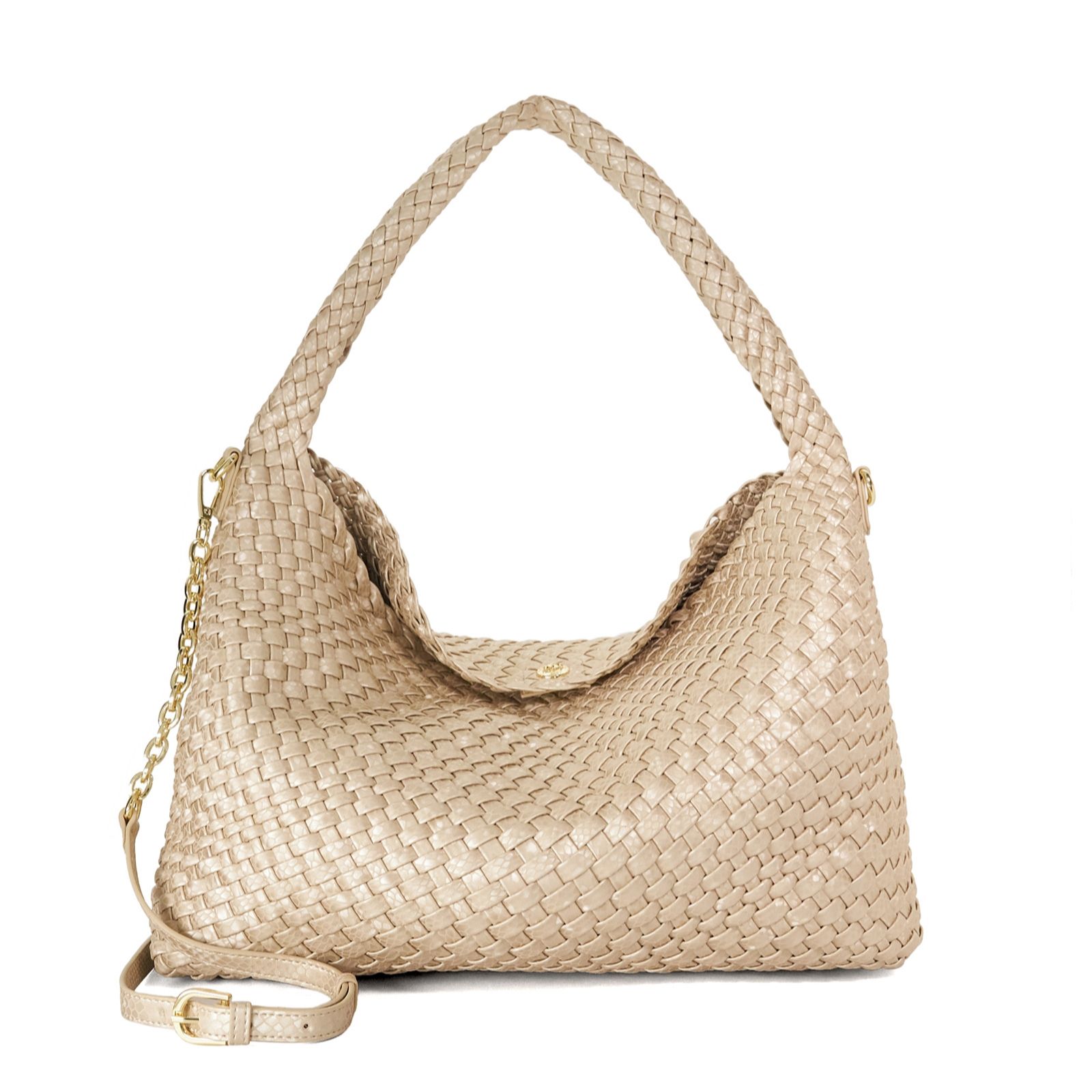 Dune Deliberate L Woven Shoulder Bag