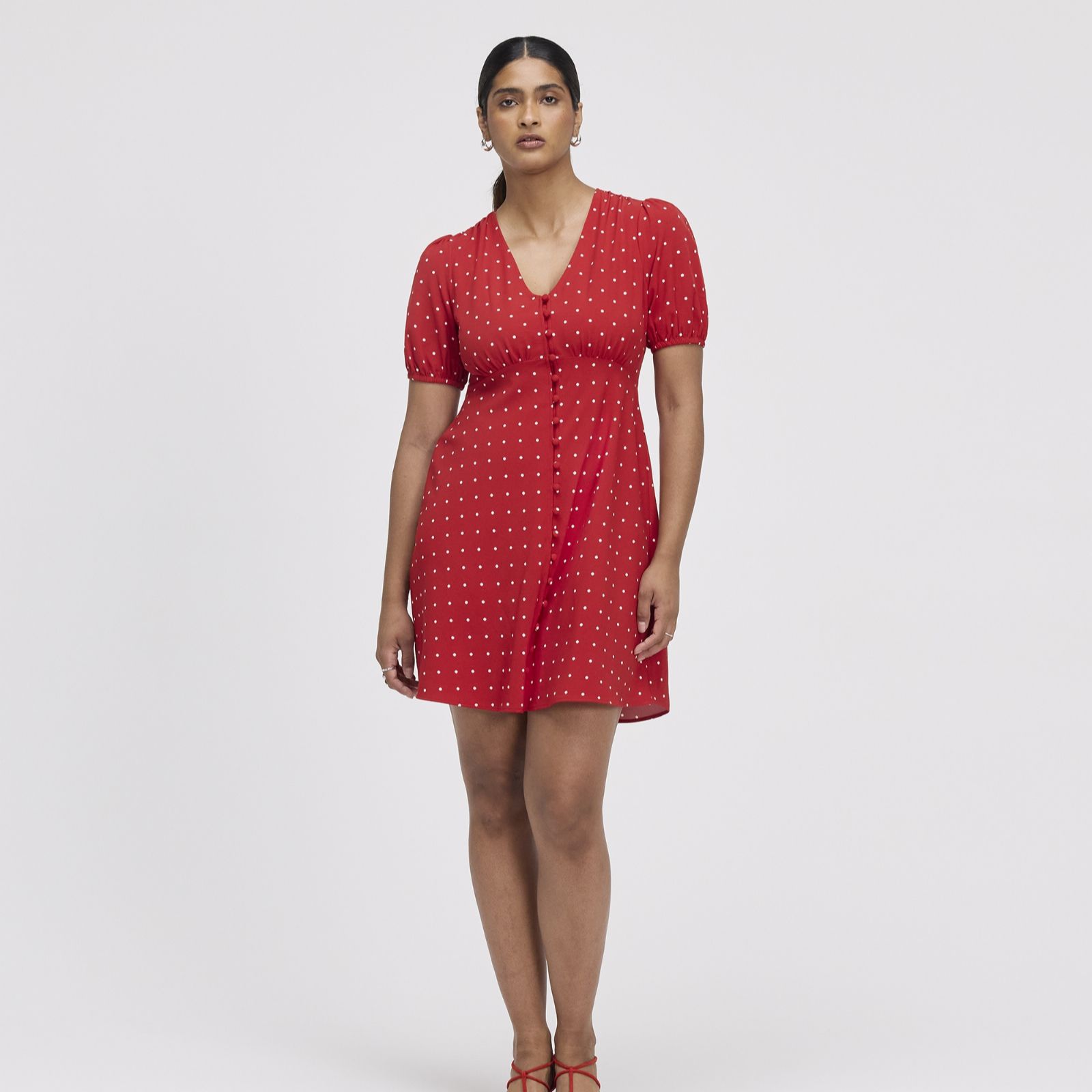Finery London Ensley Printed Button Through Dress