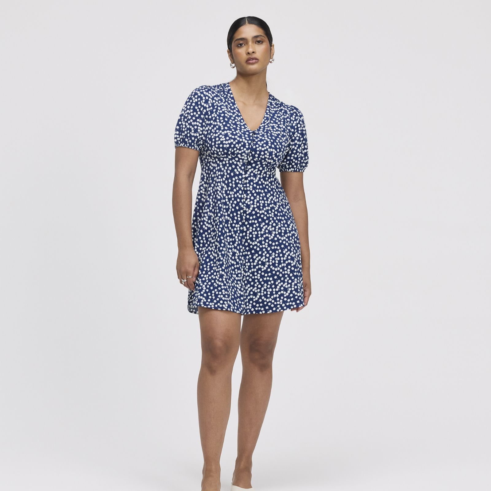 Finery London Ensley Printed Button Through Dress