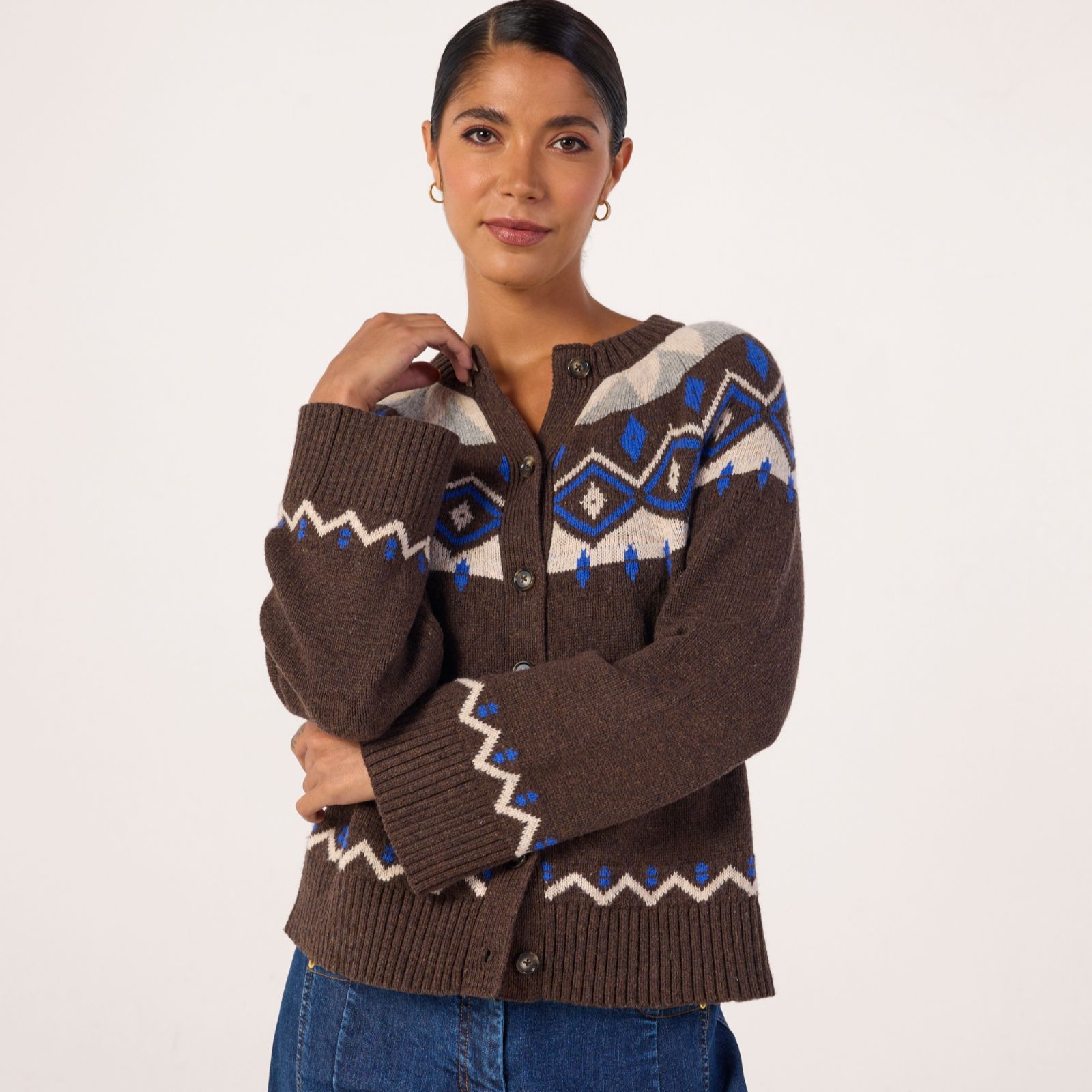 Ben de Lisi Fairisle Cardigan