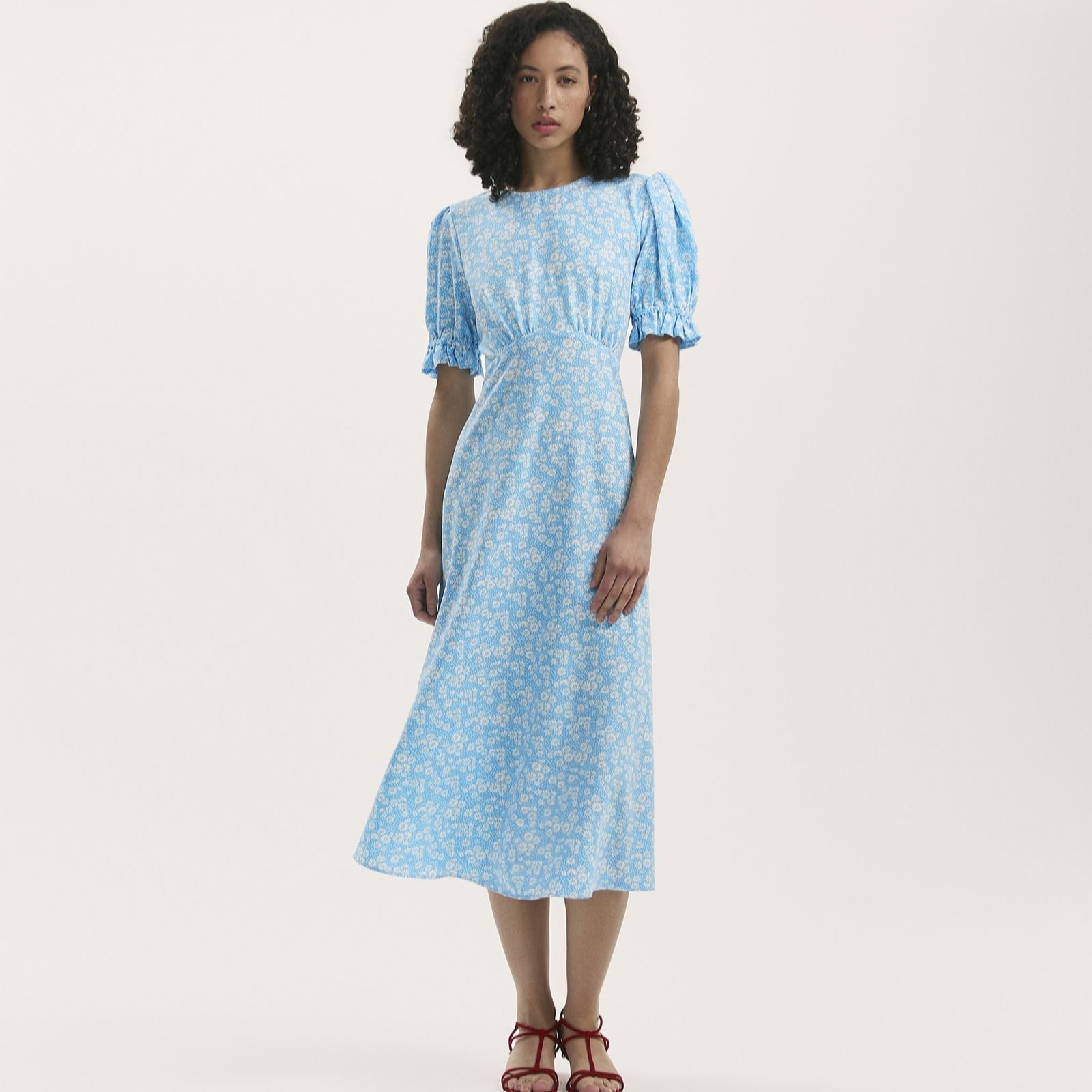 Finery London Mela Floral Print Midi Dress