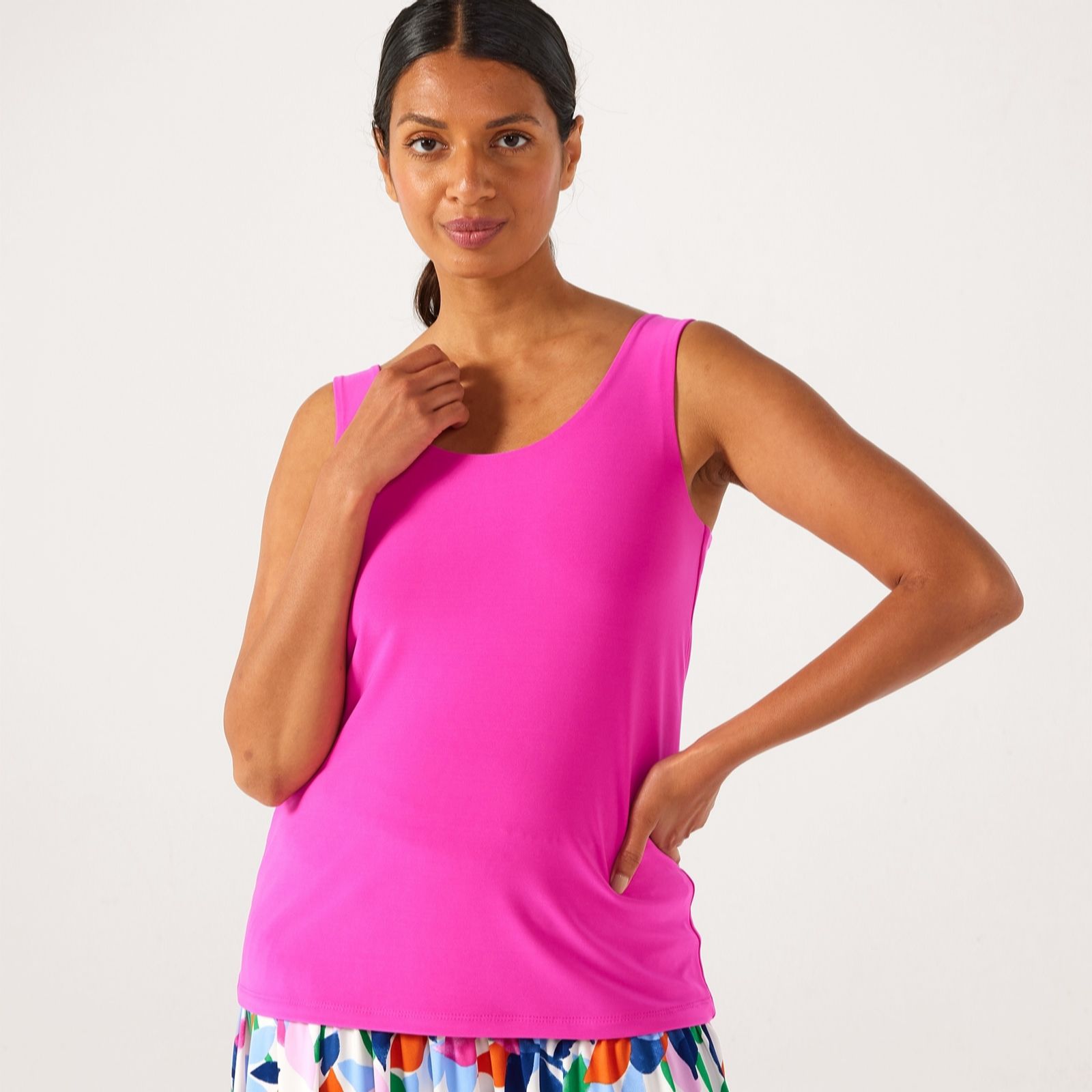 Kim & Co Deluxe Brazil Jersey Doubled Strappy Top