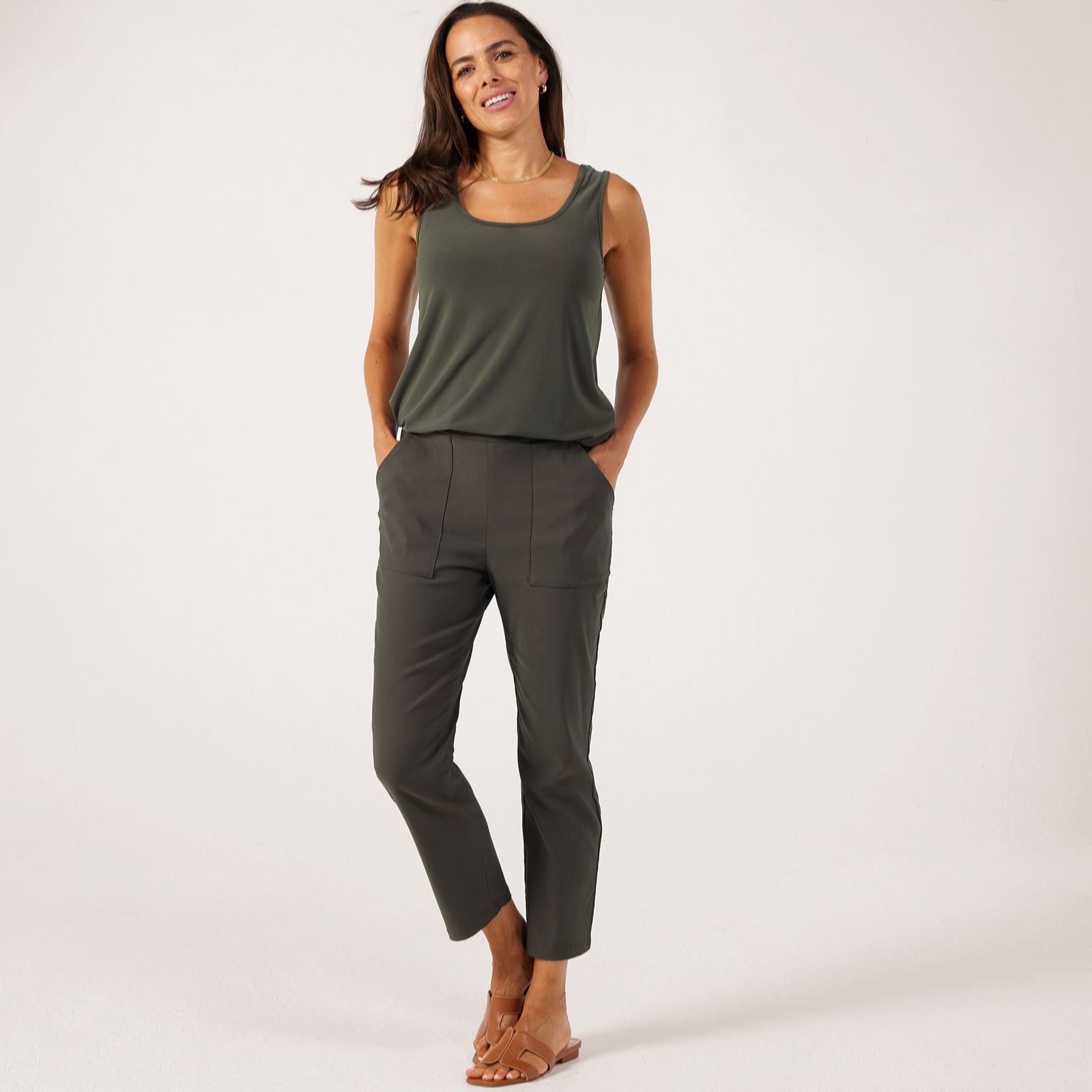 Kim & Co Soft Millenium Ankle Length Narrow Leg Trousers Standard Trousers