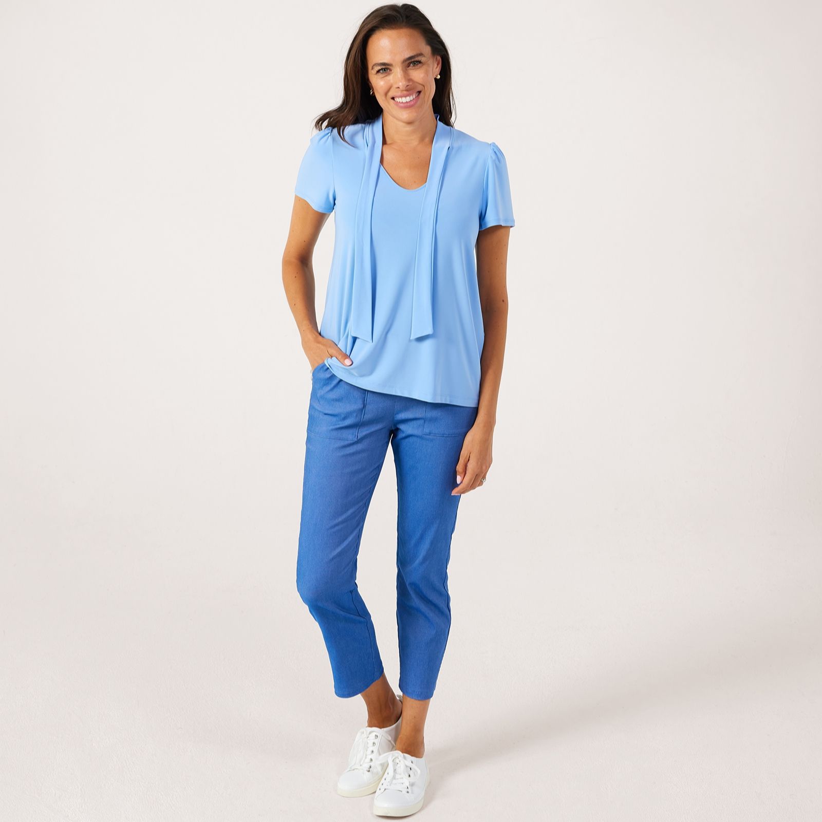 Kim & Co Soft Millenium Ankle Length Narrow Leg Trousers Standard Trousers