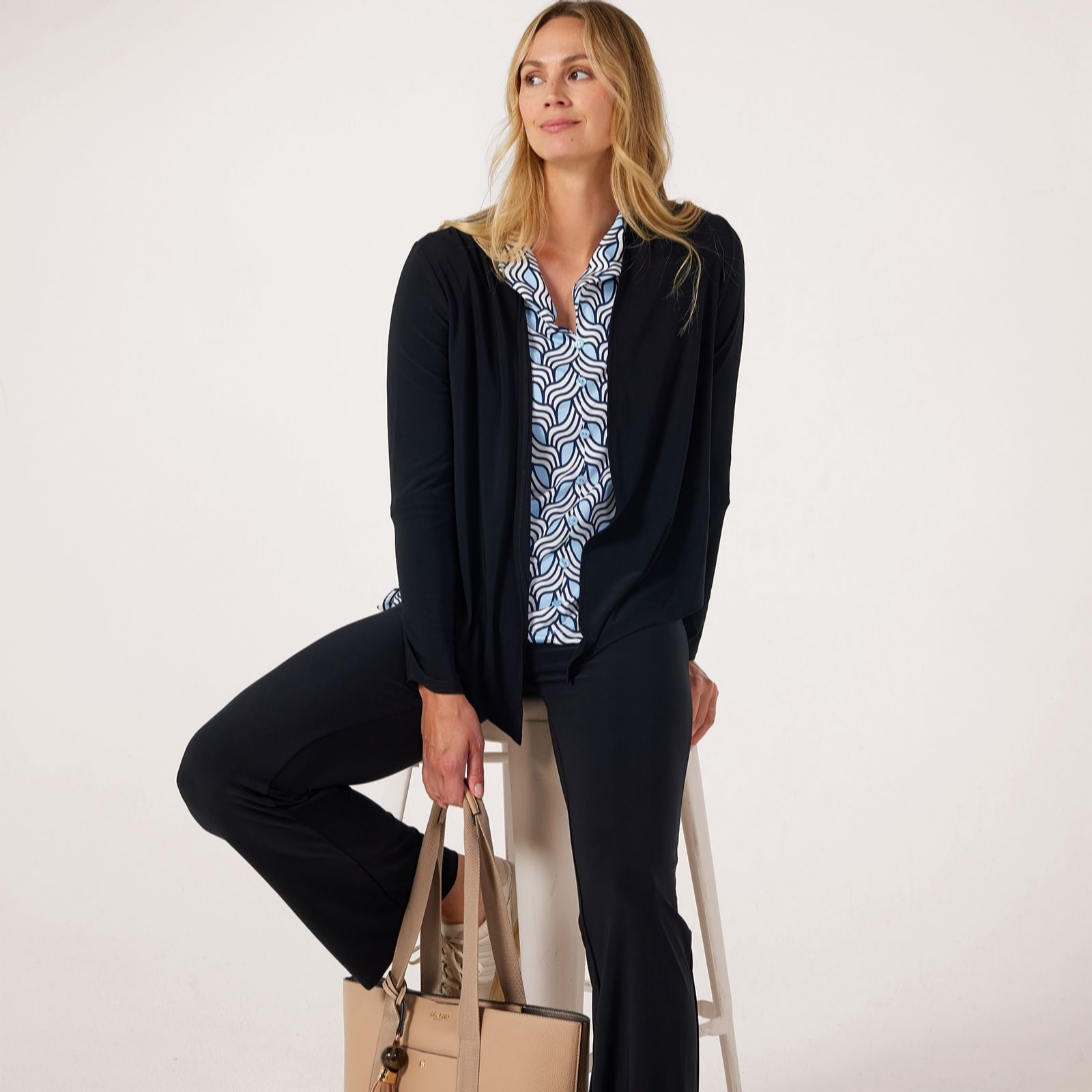 Kim & Co Deluxe Brazil Jersey Bolero With Shirring