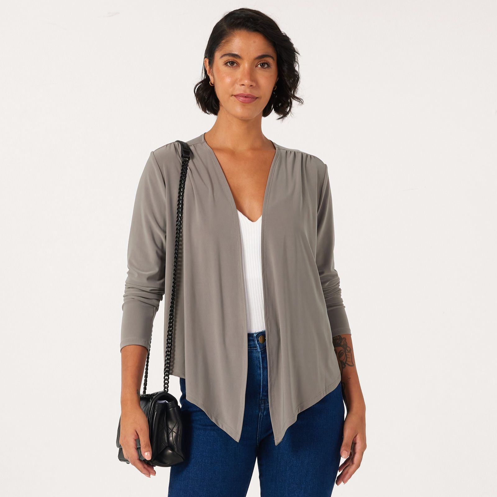 Kim & Co Deluxe Brazil Jersey Bolero With Shirring