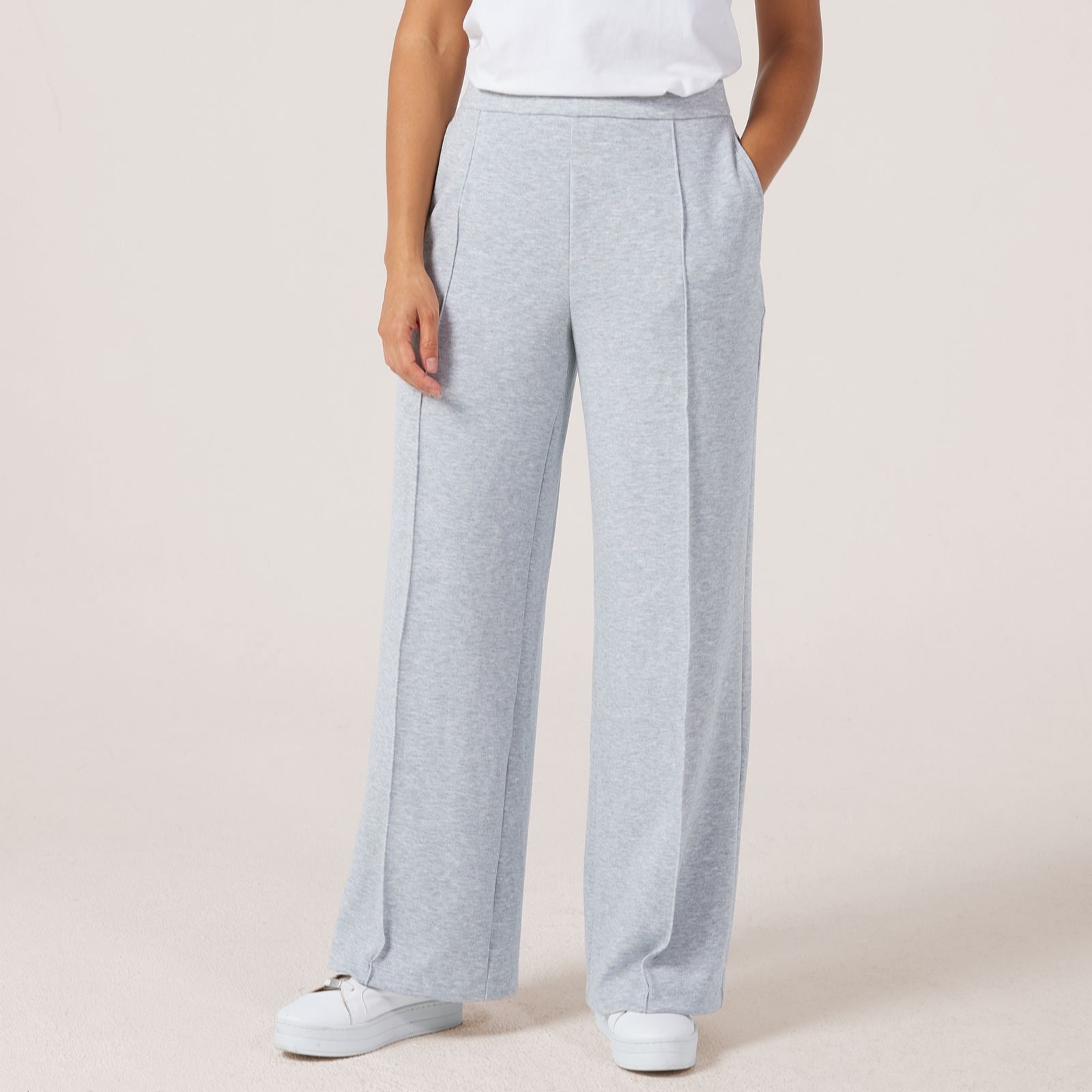 MarlaWynne Layers Cloud Knit Trousers With Front Seam