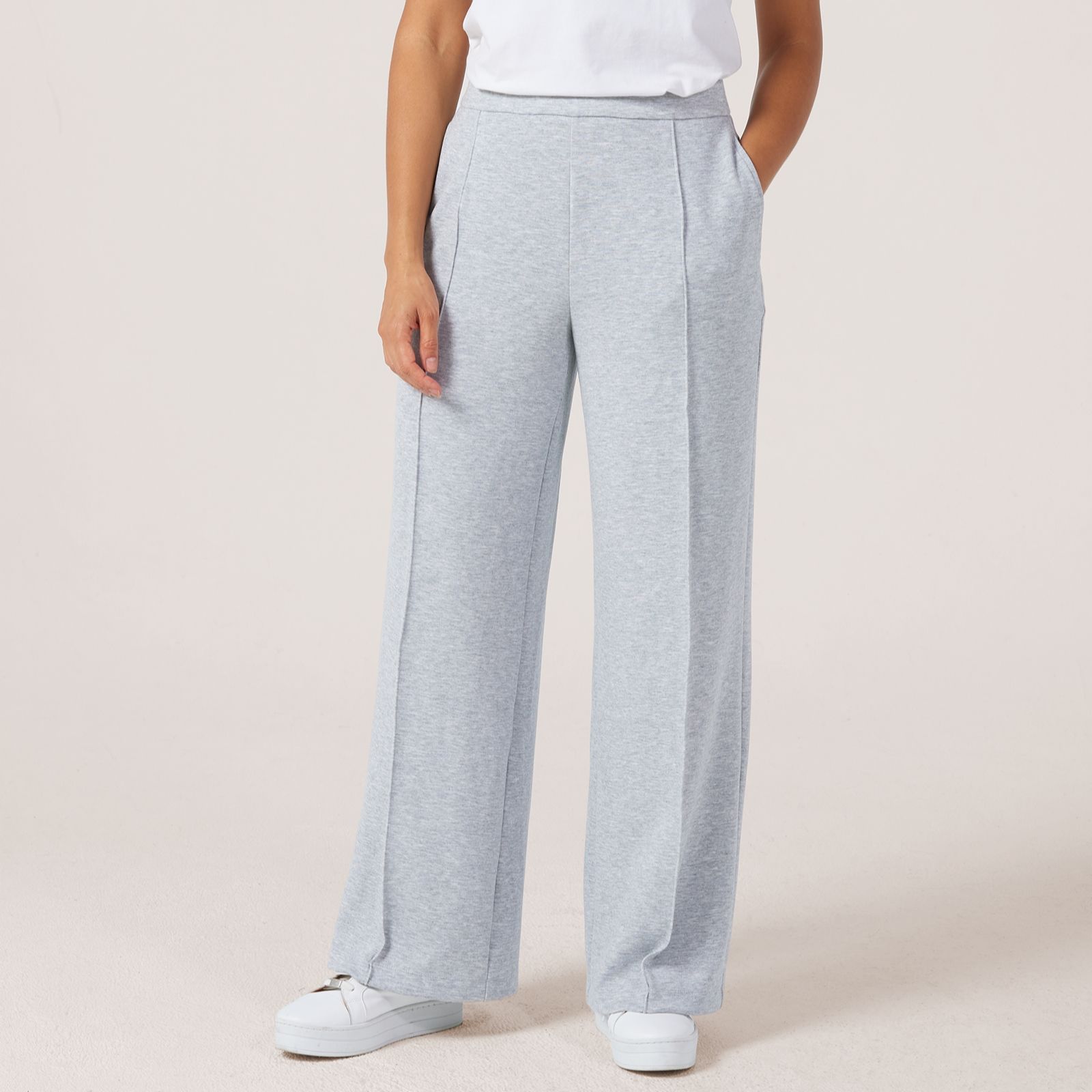 MarlaWynne Layers Cloud Knit Trousers With Front Seam