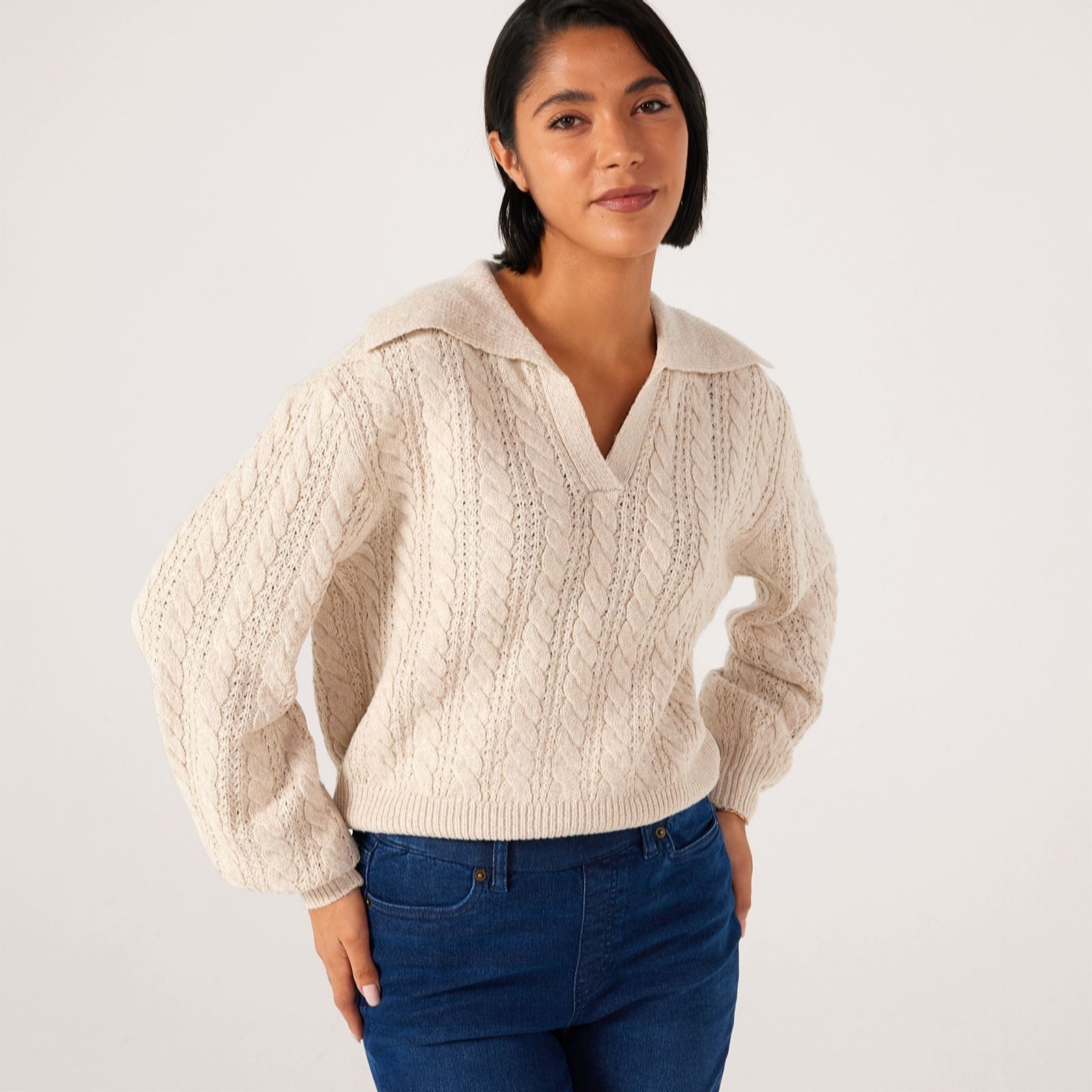 Izabel London Chunky Polo Jumper