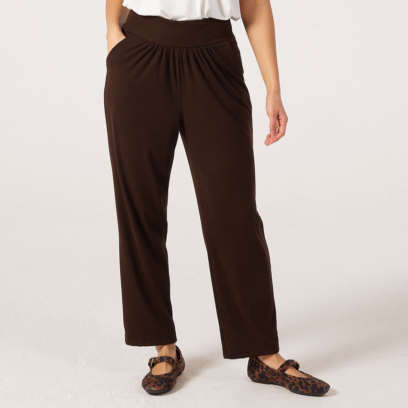 Kim & Co Rib Soft Touch Petite Wellness Trousers