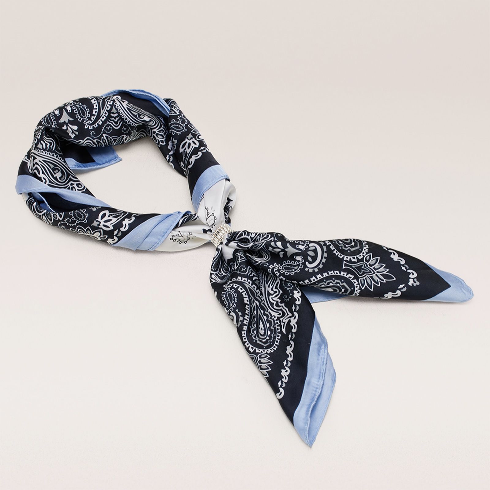 Malika Printed Scarf with Toggle