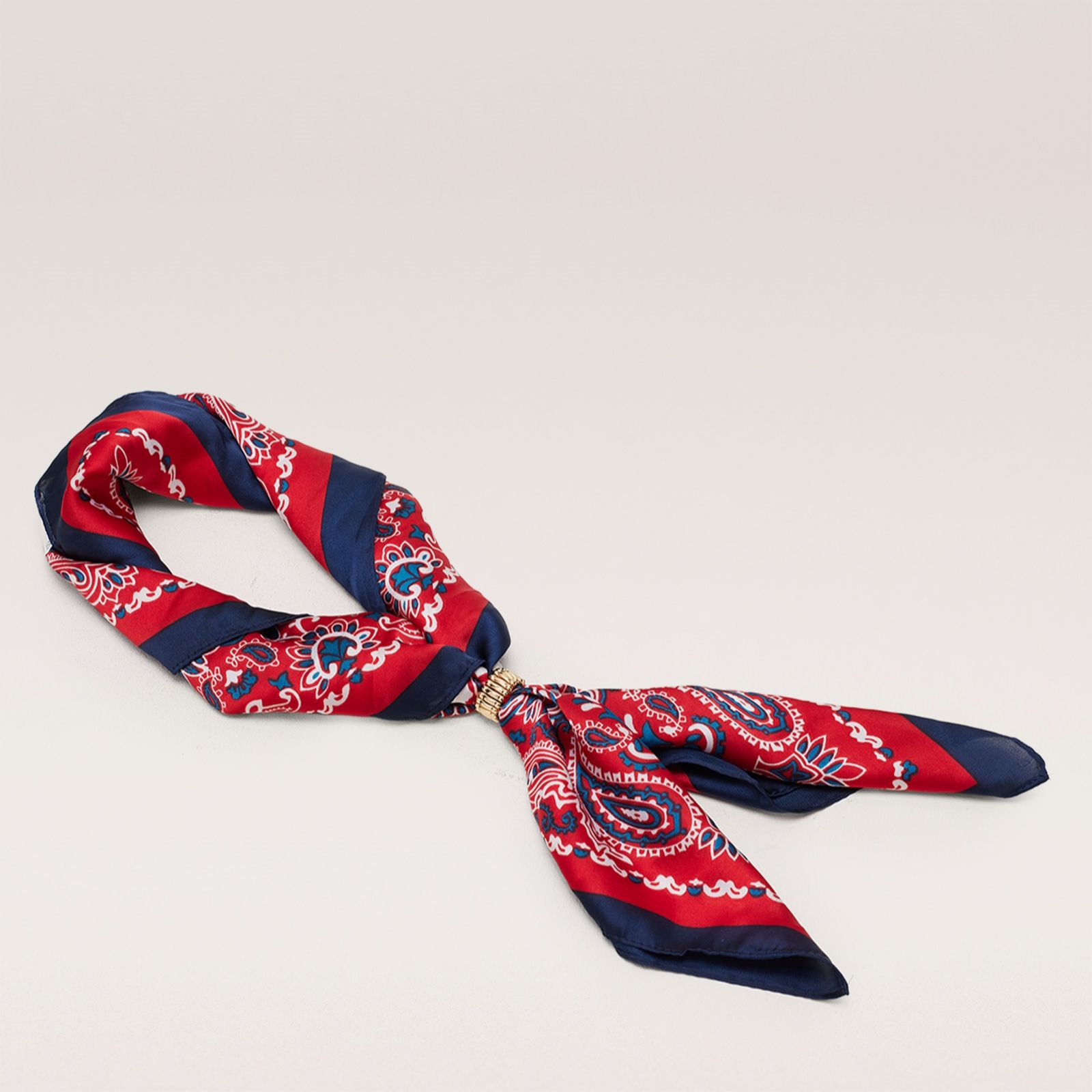 Malika Printed Scarf with Toggle