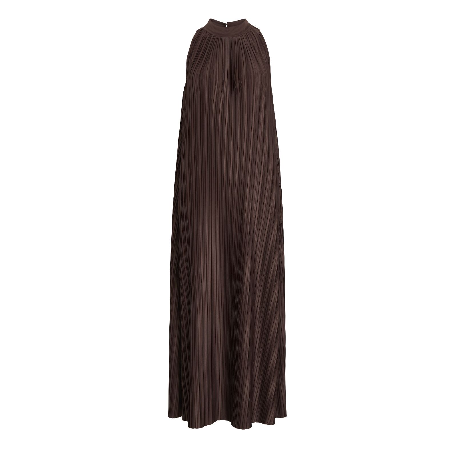 Vila Snowdrop High Neck Pleated Dress
