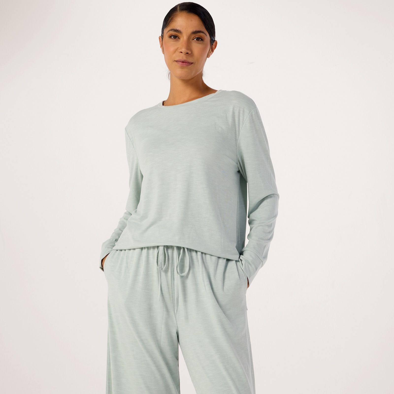 Cozee Home Slub Crew 2Pc Set