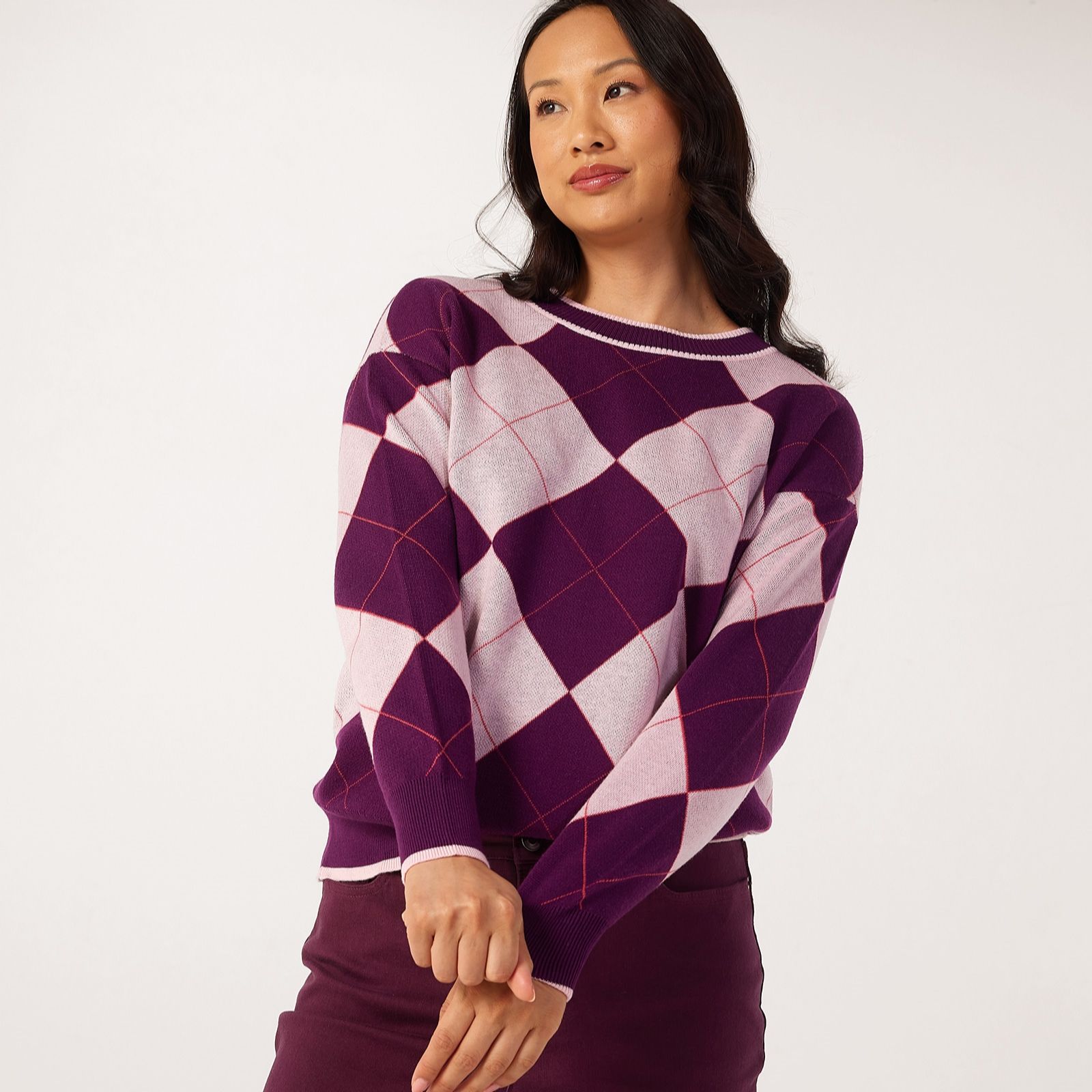 Ruth Langsford Argyle Pattern Jumper