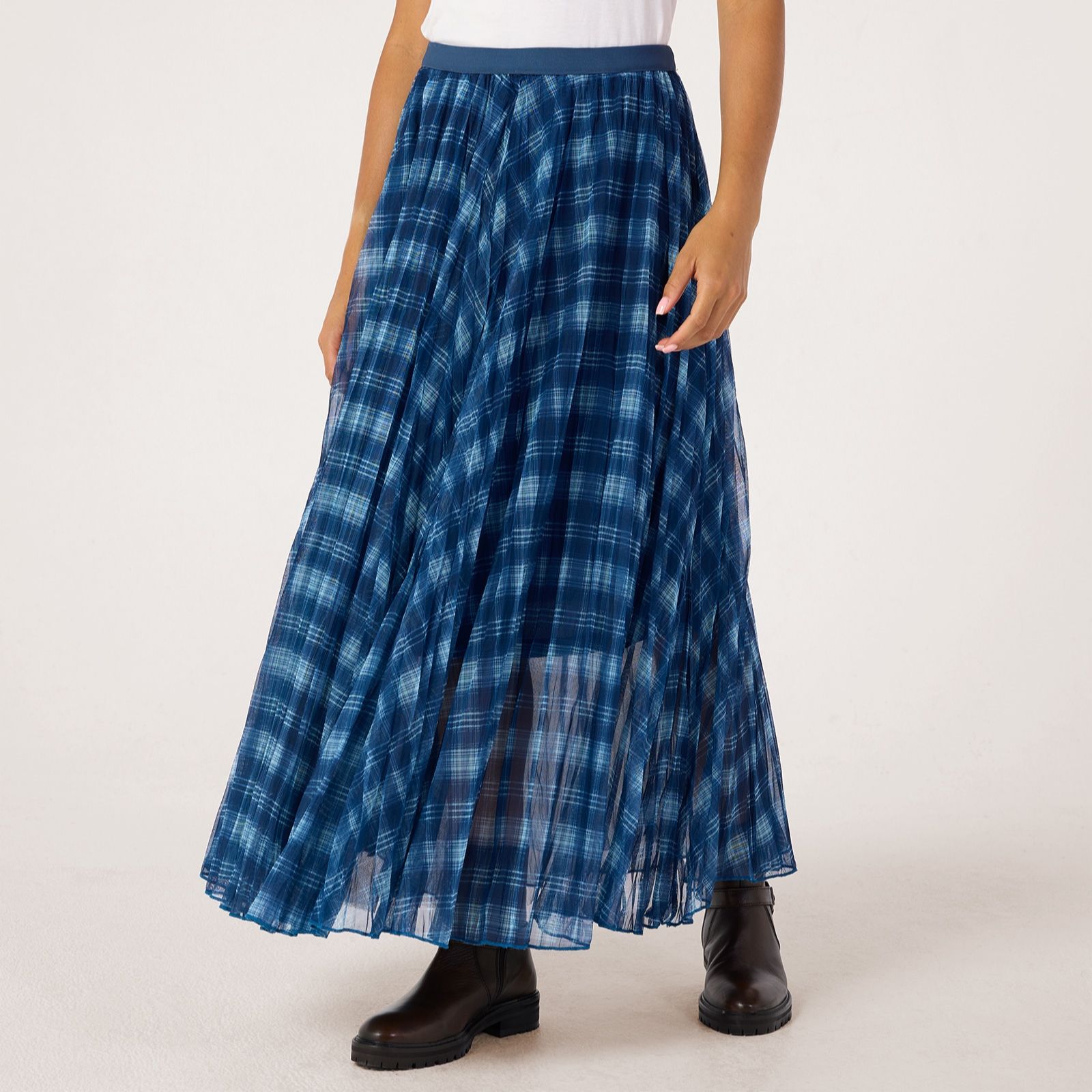 Izabel London Checked Skirt