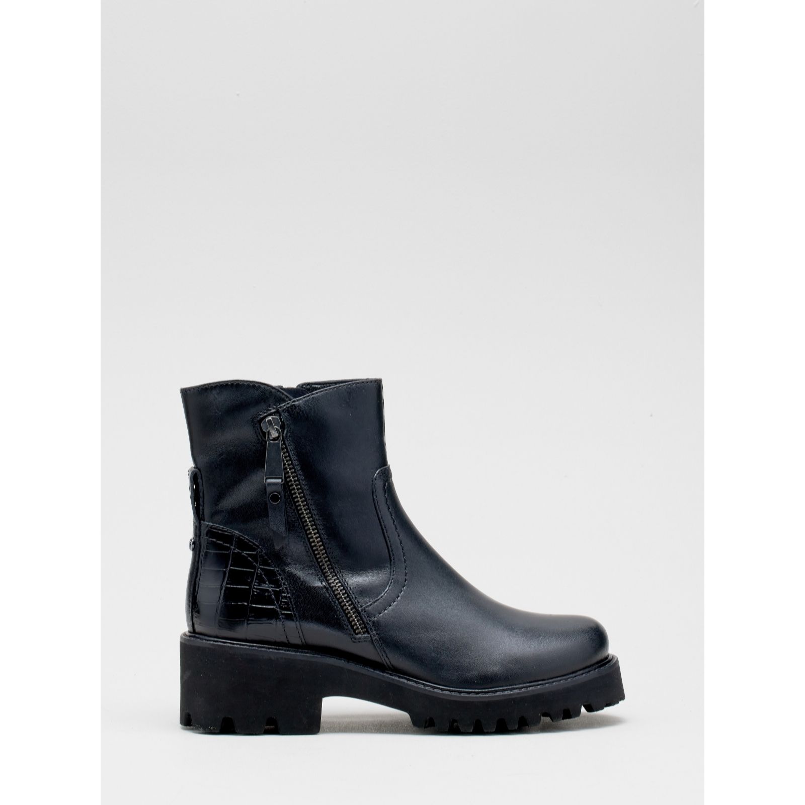 Outlet Moda in Pelle Zipster Leather Boot