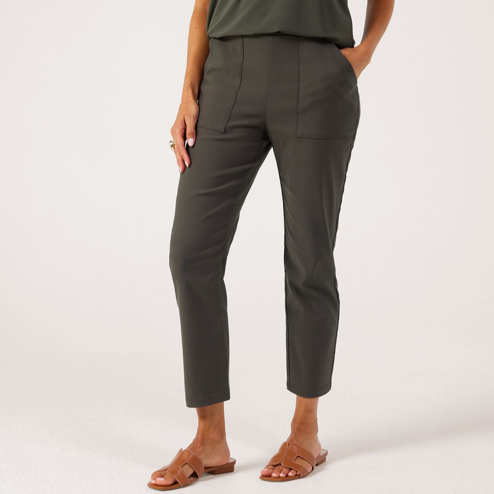 Kim & Co Soft Millenium Ankle Length Narrow Leg Trousers Petite Trousers
