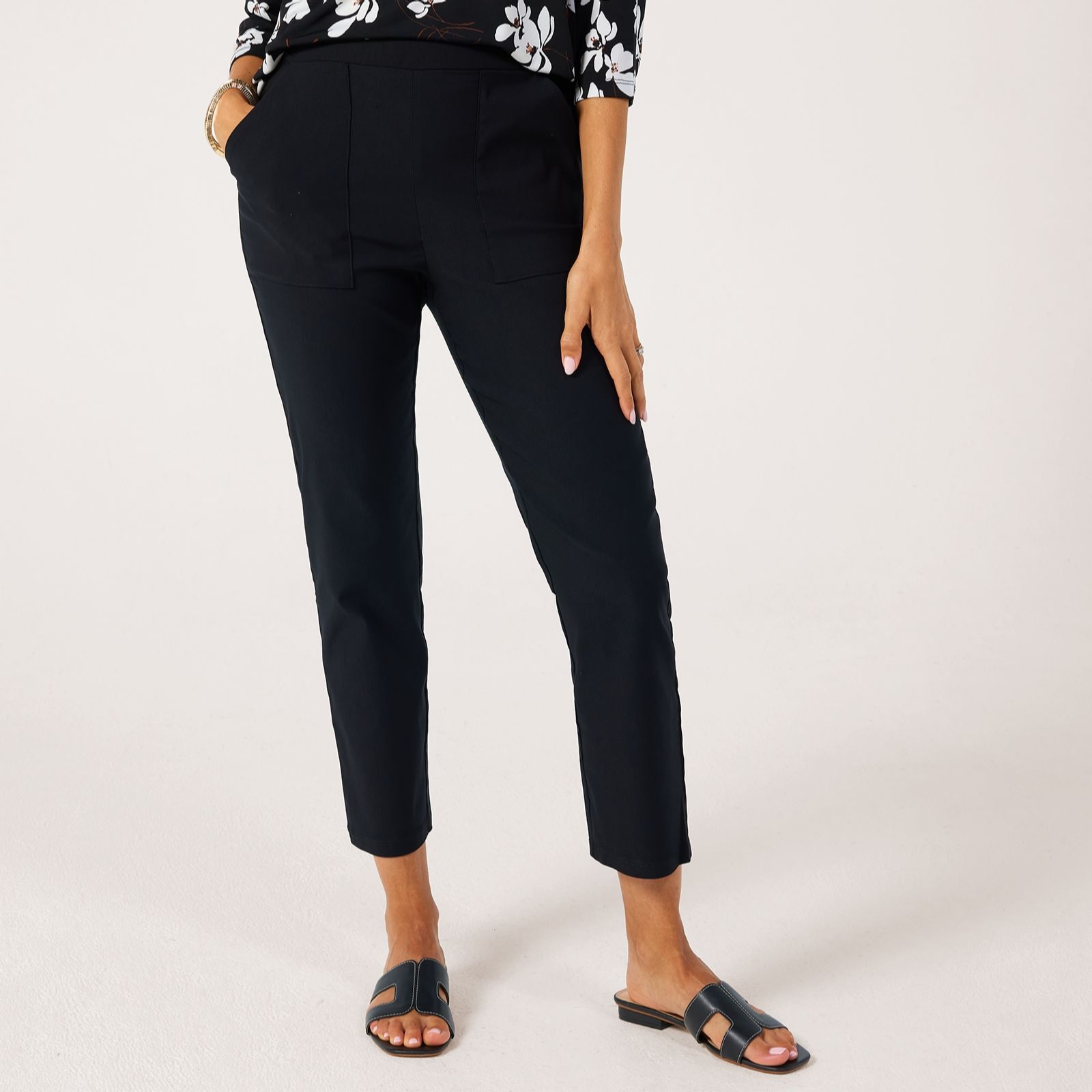 Kim & Co Soft Millenium Ankle Length Narrow Leg Trousers Petite Trousers