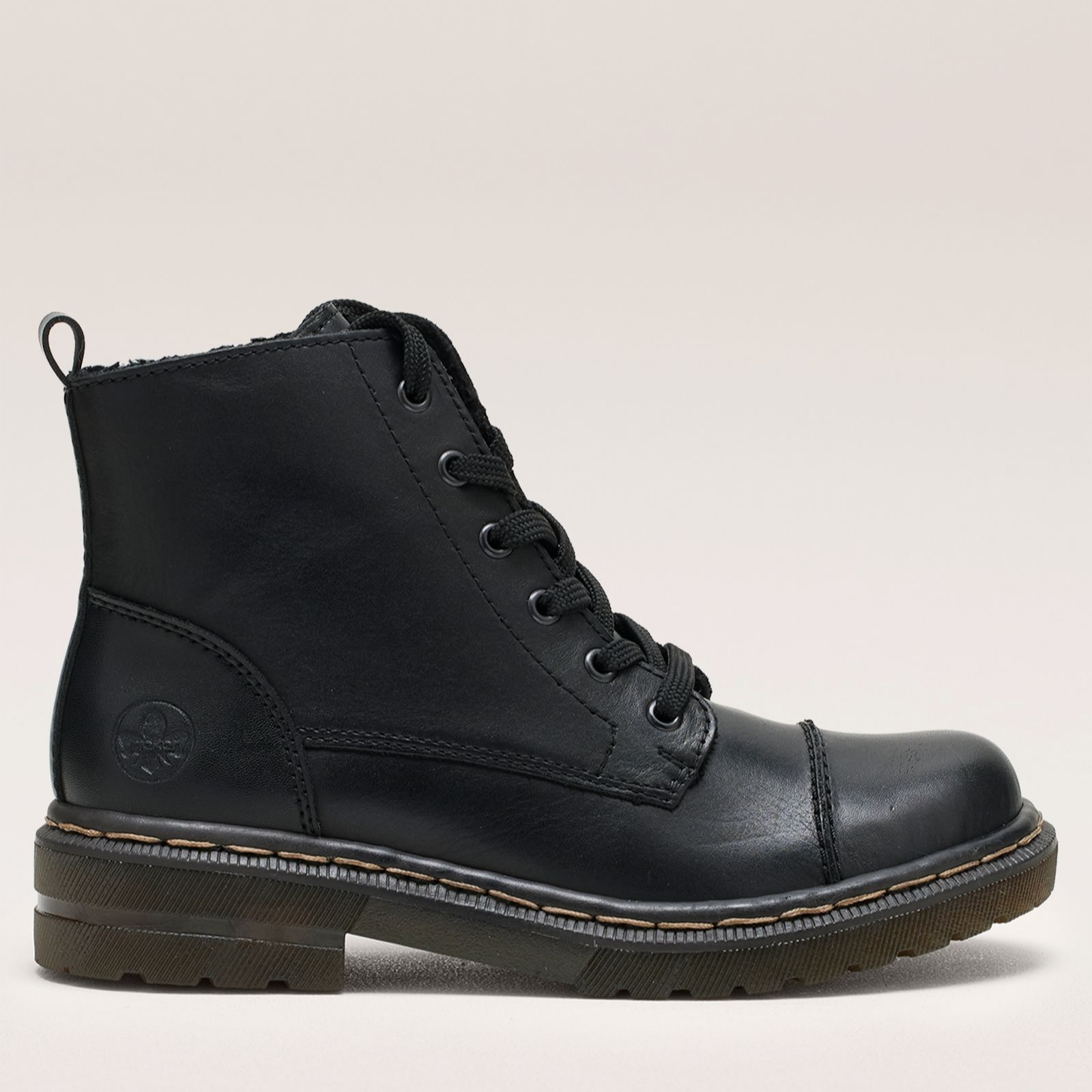 Rieker Lace Up Cleated Boot