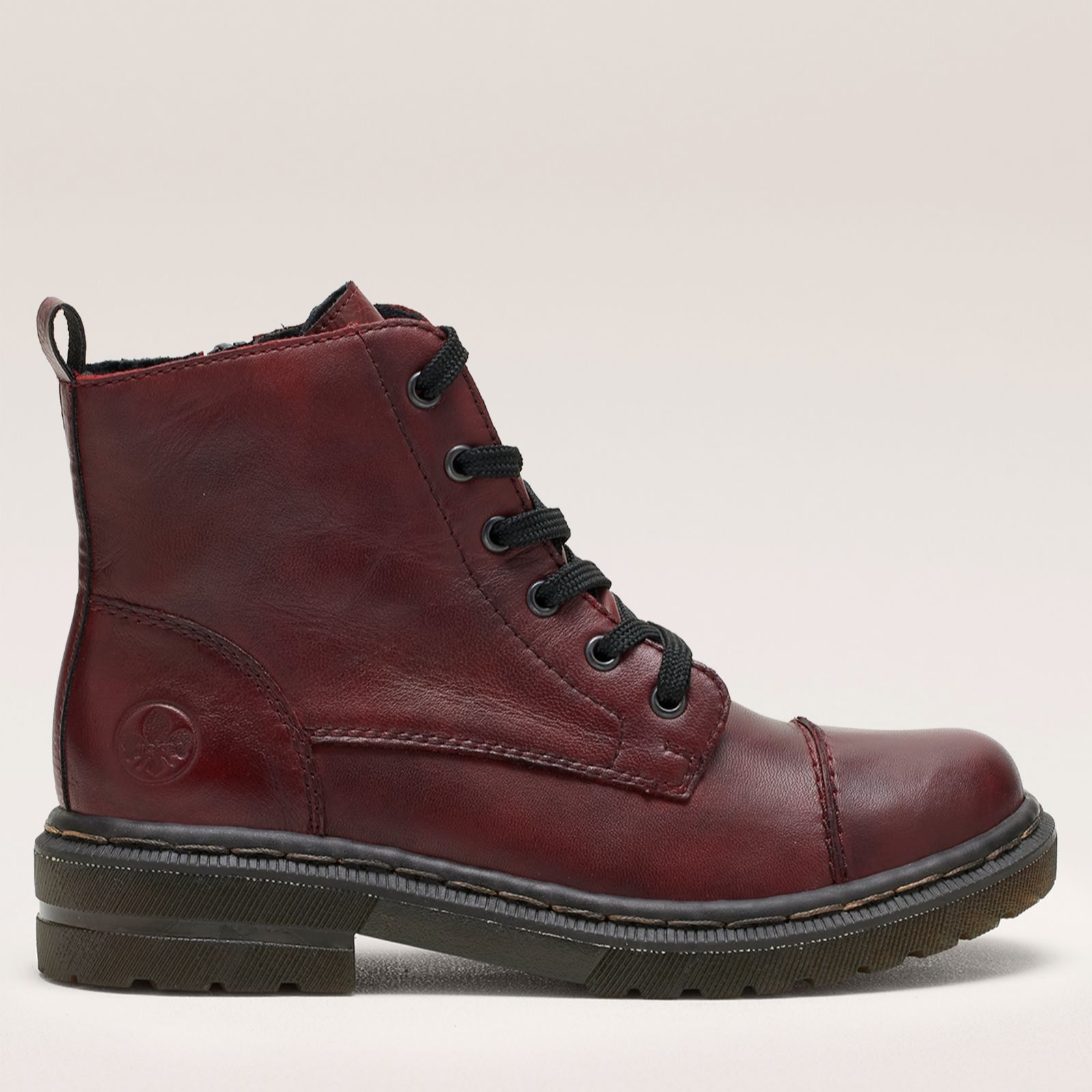 Rieker Lace Up Cleated Boot