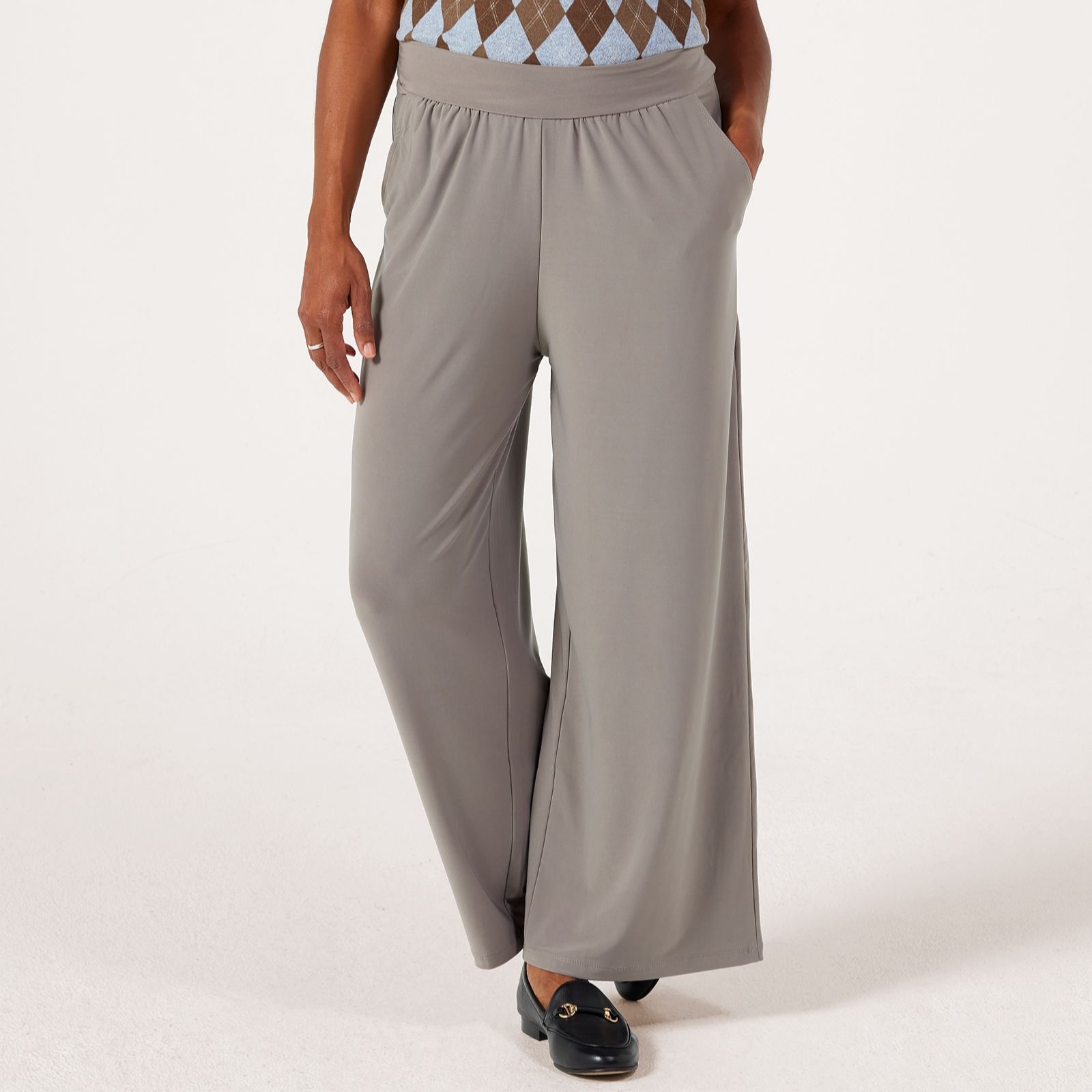 Kim & Co Deluxe Brazil Jersey Wide Leg Standard Trousers