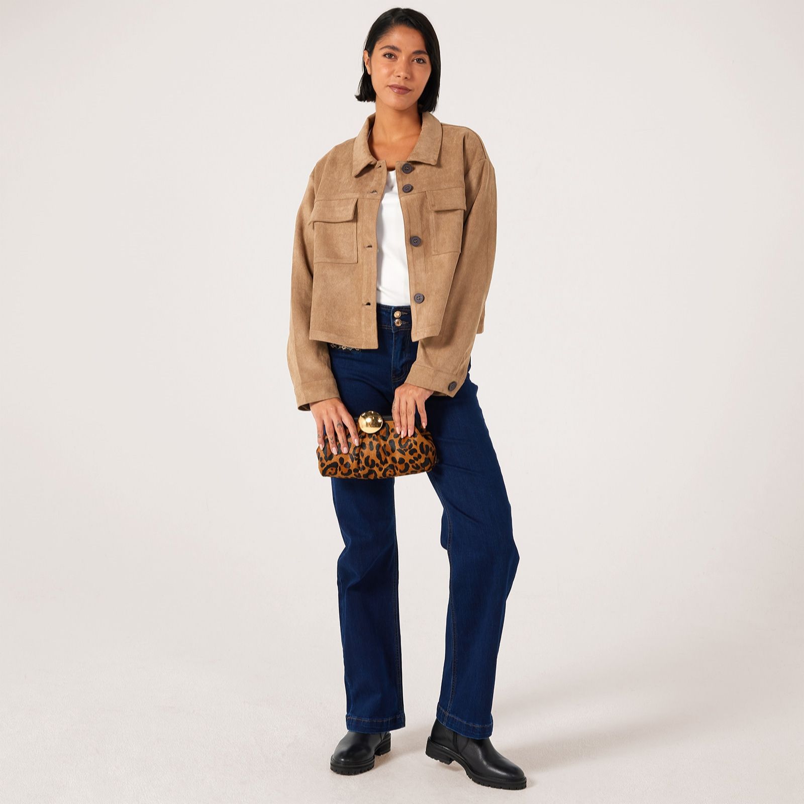Izabel London Suedette Jacket