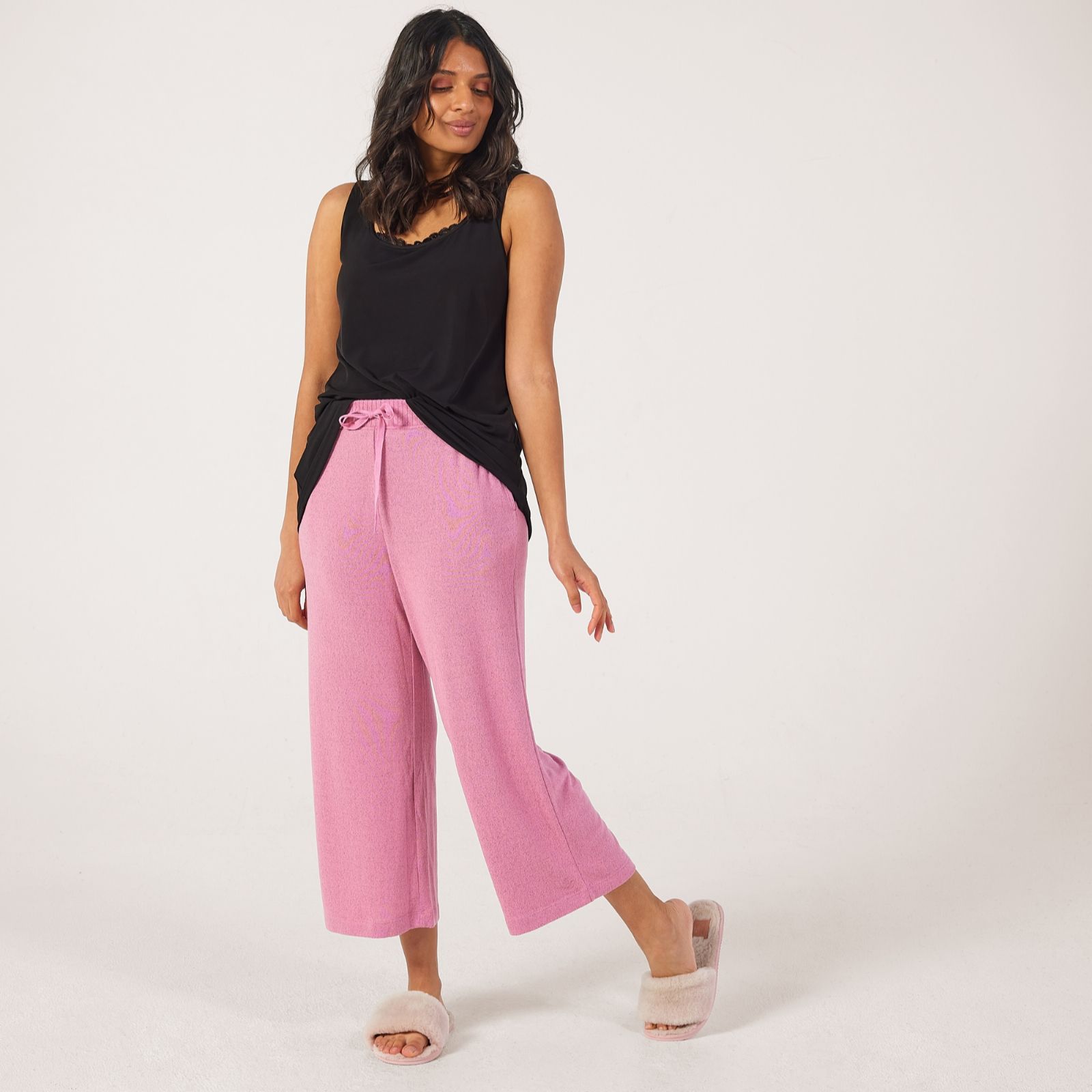 Cuddl Duds Seriously Soft Rib Cropped Pant