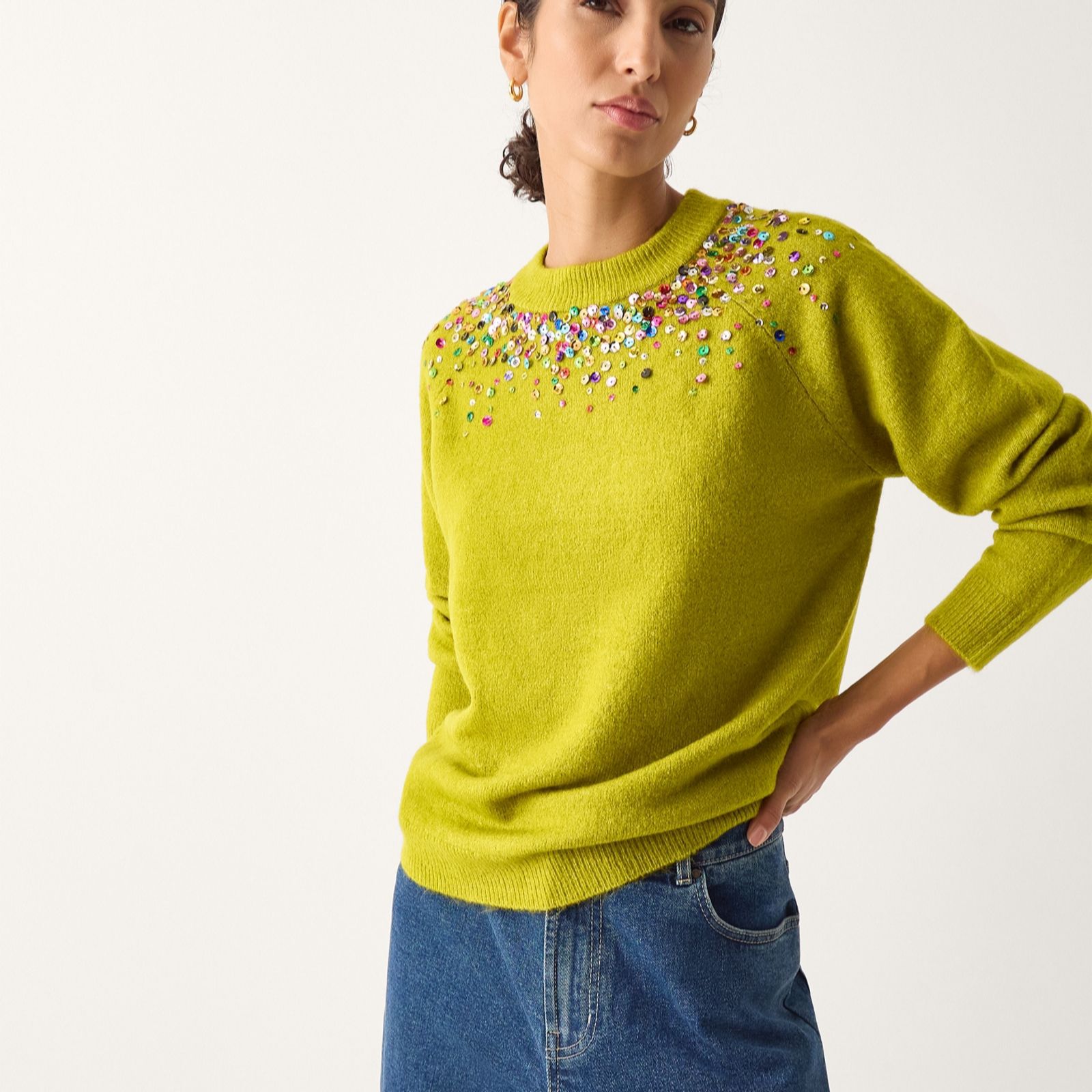 Monsoon Samara Sequin Jumper
