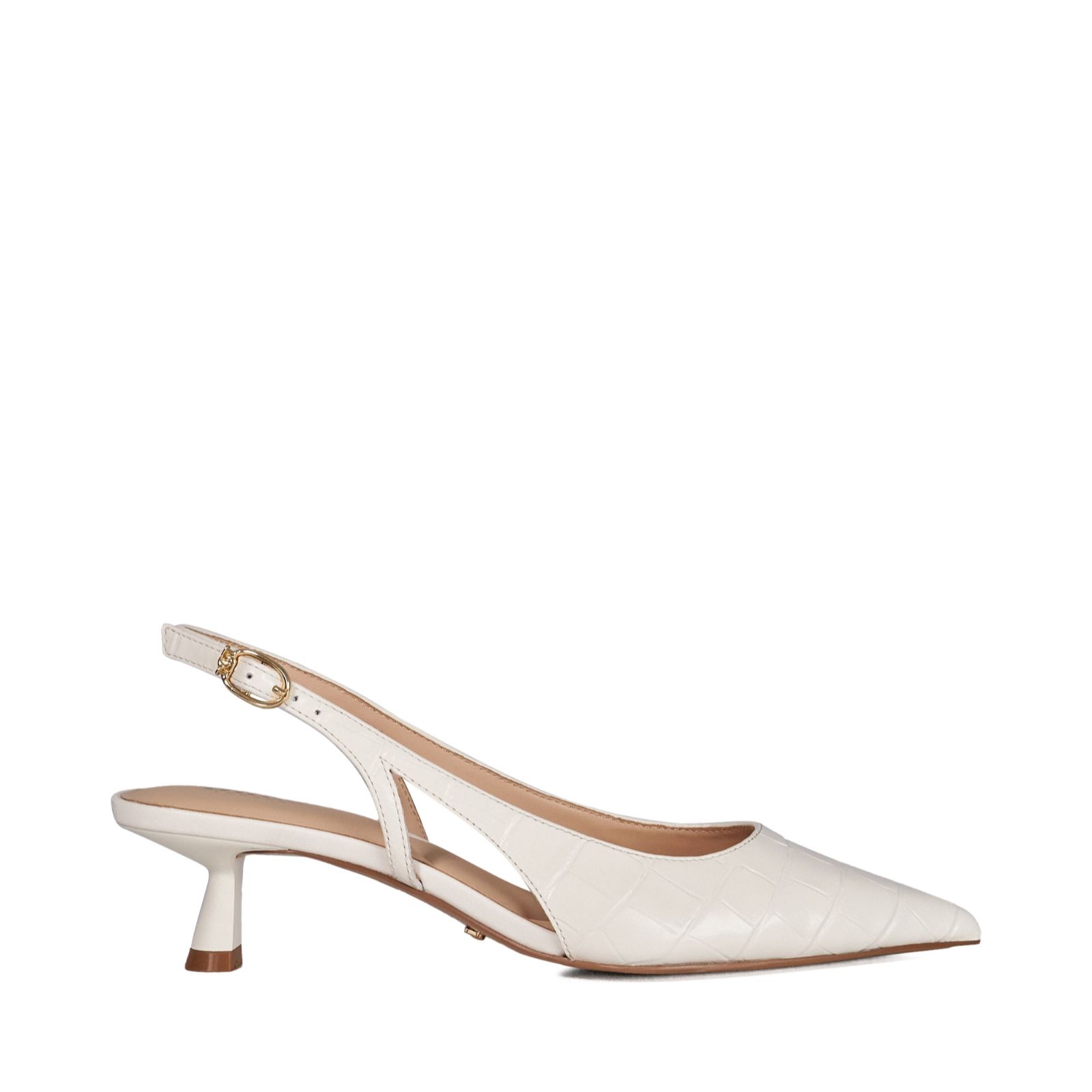Dune London Cyan Leather Slingback Heel Shoe