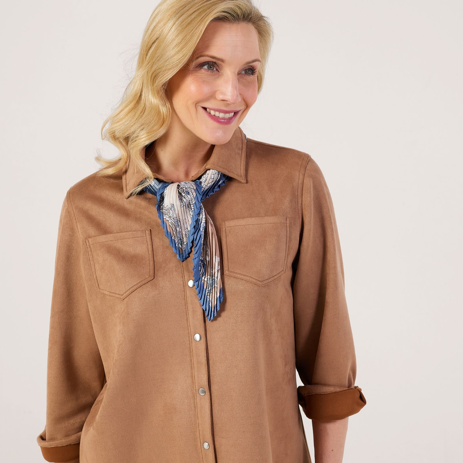 Malika Printed Pleated Scarf