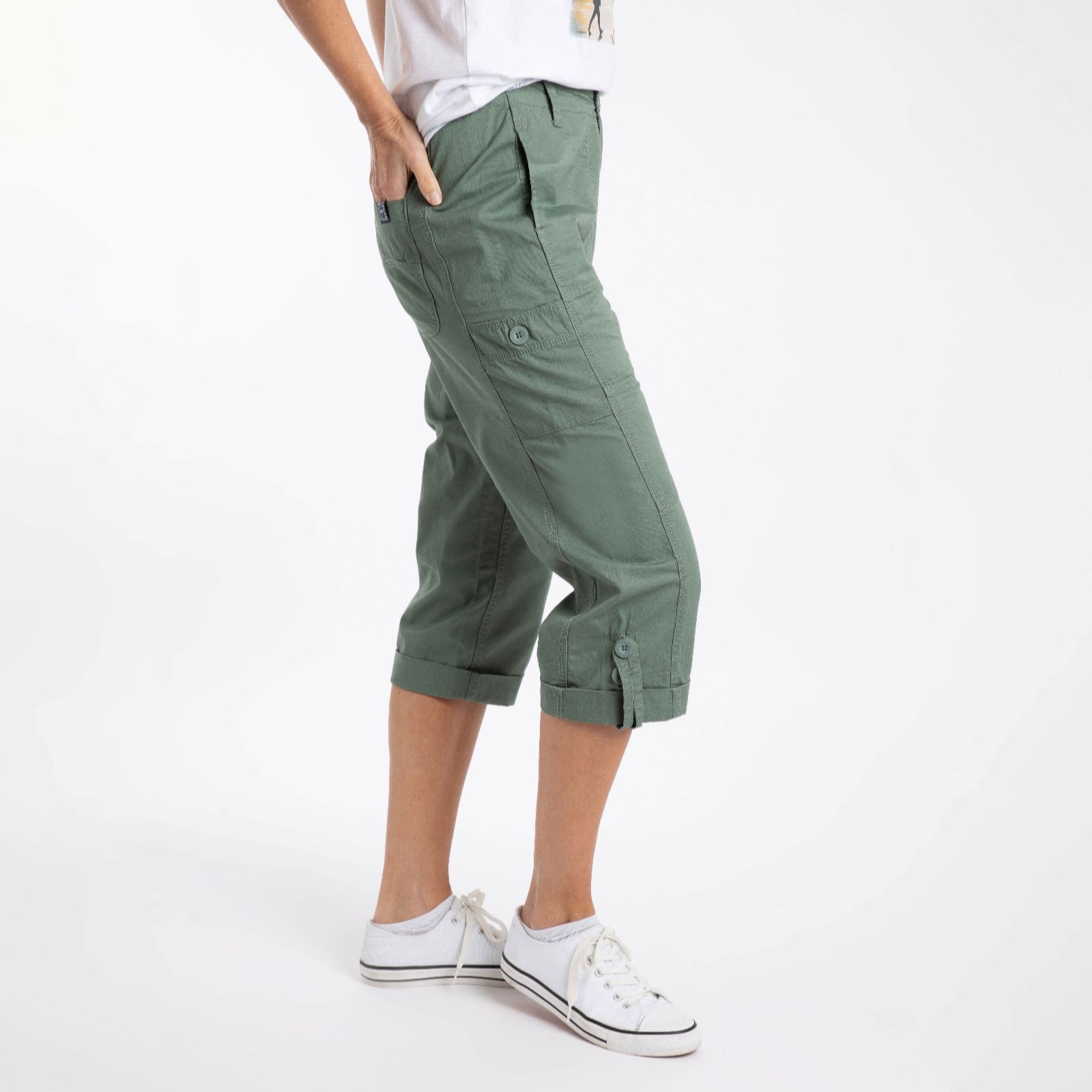 Weird Fish Salena Three-Quarter Length Trousers