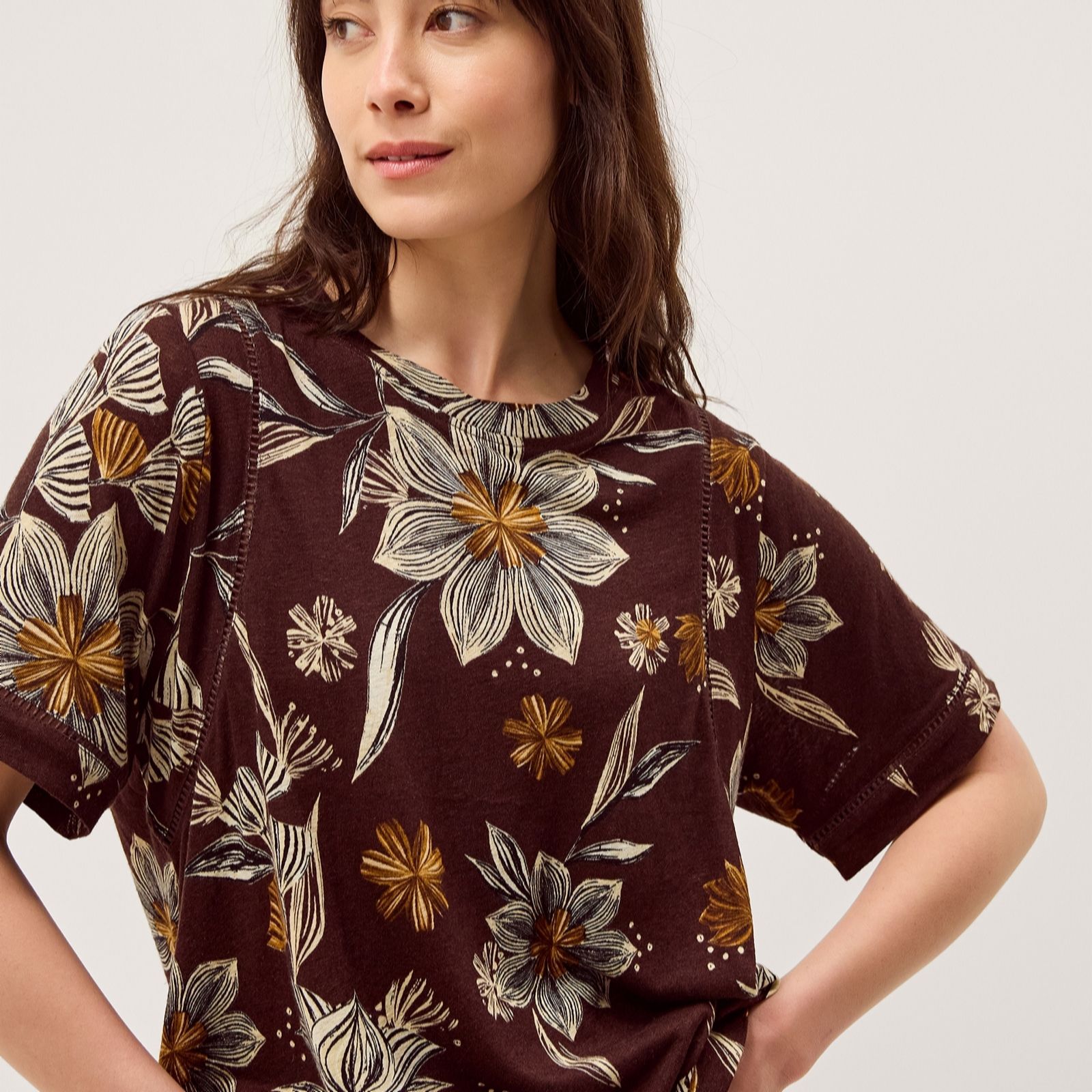 Monsoon Esther Print T shirt