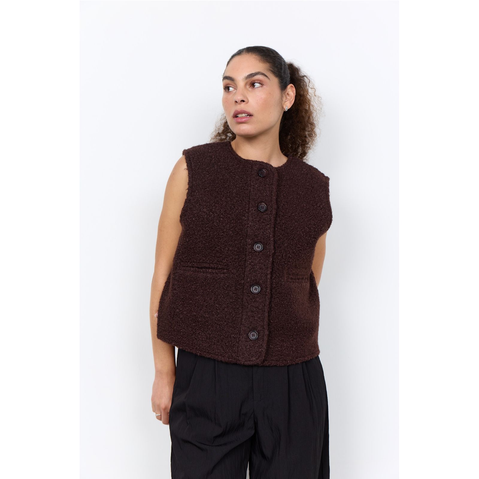 SOYACONCEPT Shaima Textured Waistcoat