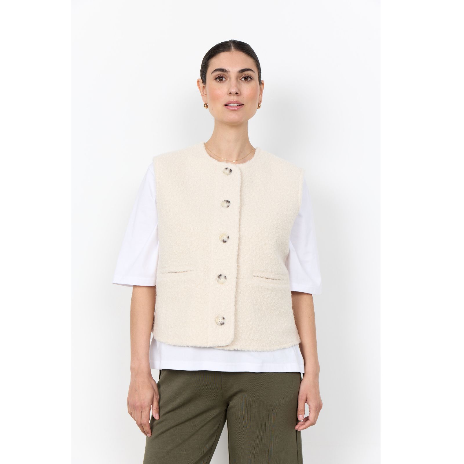 SOYACONCEPT Shaima Textured Waistcoat