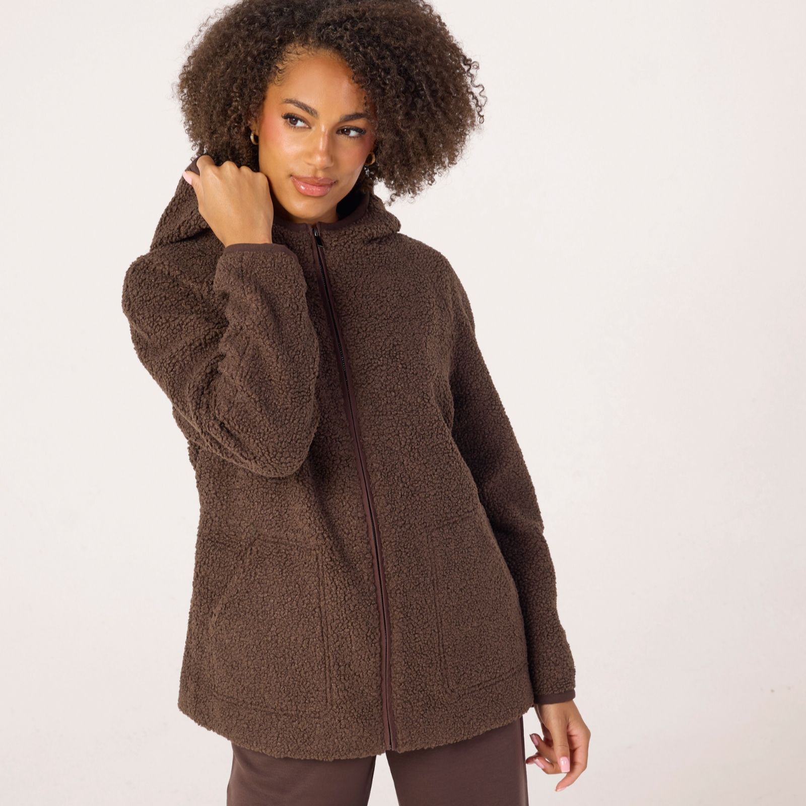 Denim & Co Teddy Fur Jacket
