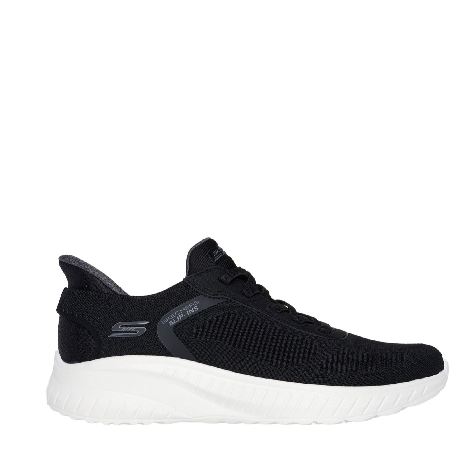 Skechers Men's Bobs Squad  haos Solid Step Slip-Ins Trainer