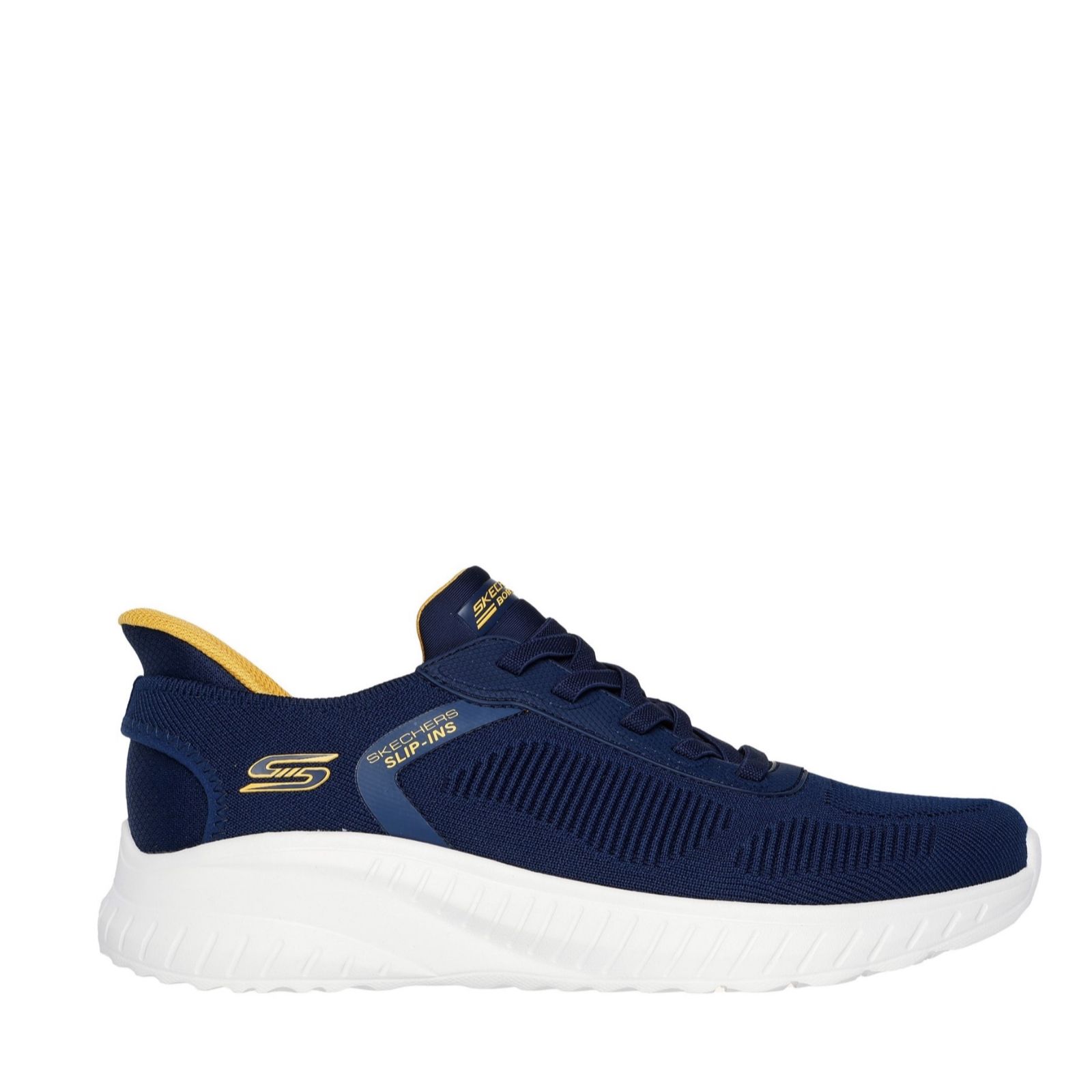 Skechers Men's Bobs Squad Haos Solid Step Slip-Ins Trainer