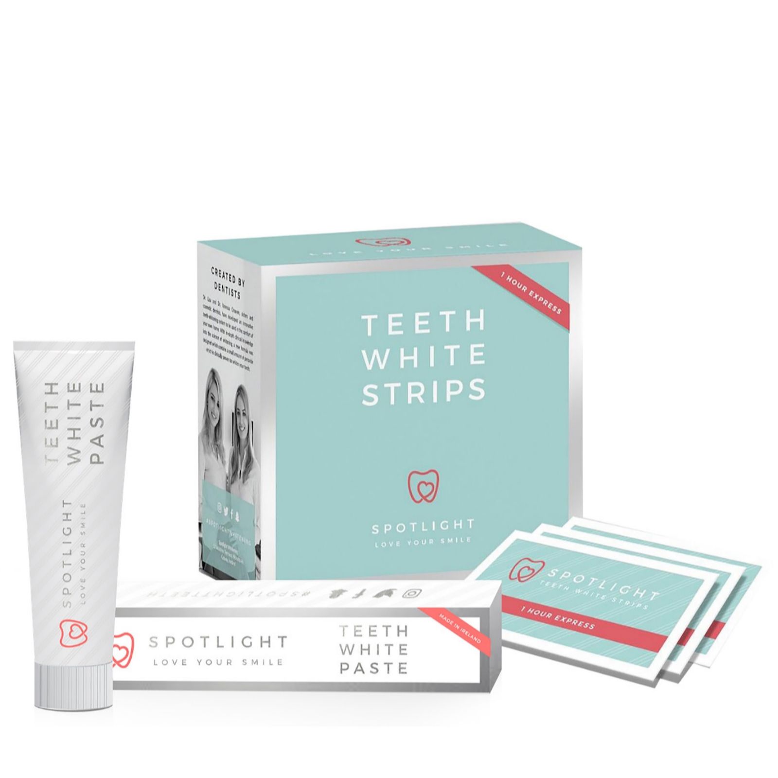 Spotlight Teeth Whitening Kit With Minimal Sensitivity 28 Strips Pen And Toothpaste By Irish Dentists Amazon Co Uk Health Personal Care