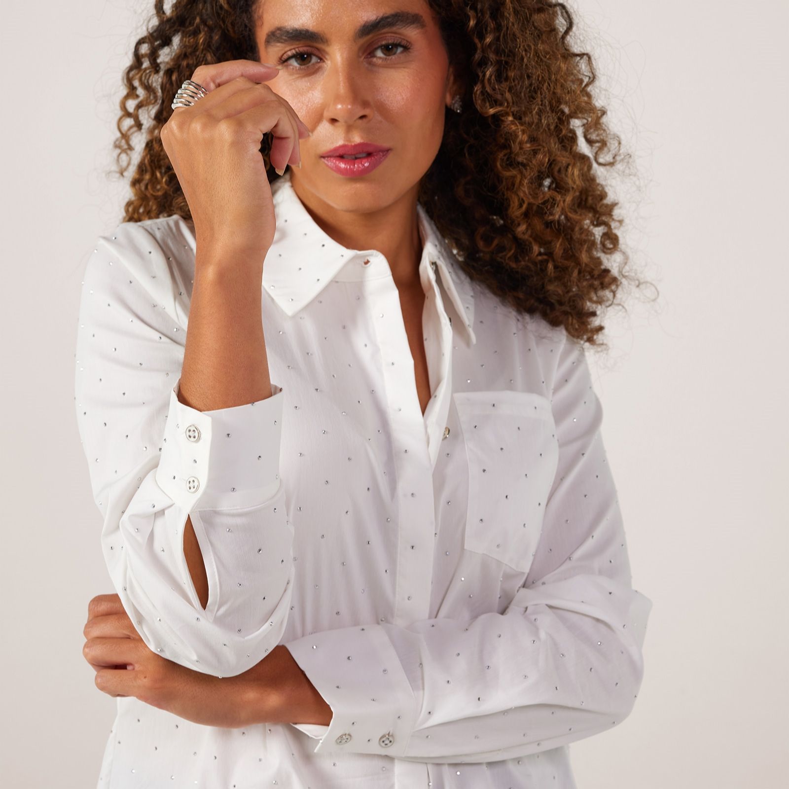 Dannii Minogue Sparkle Embellished Shirt Standard