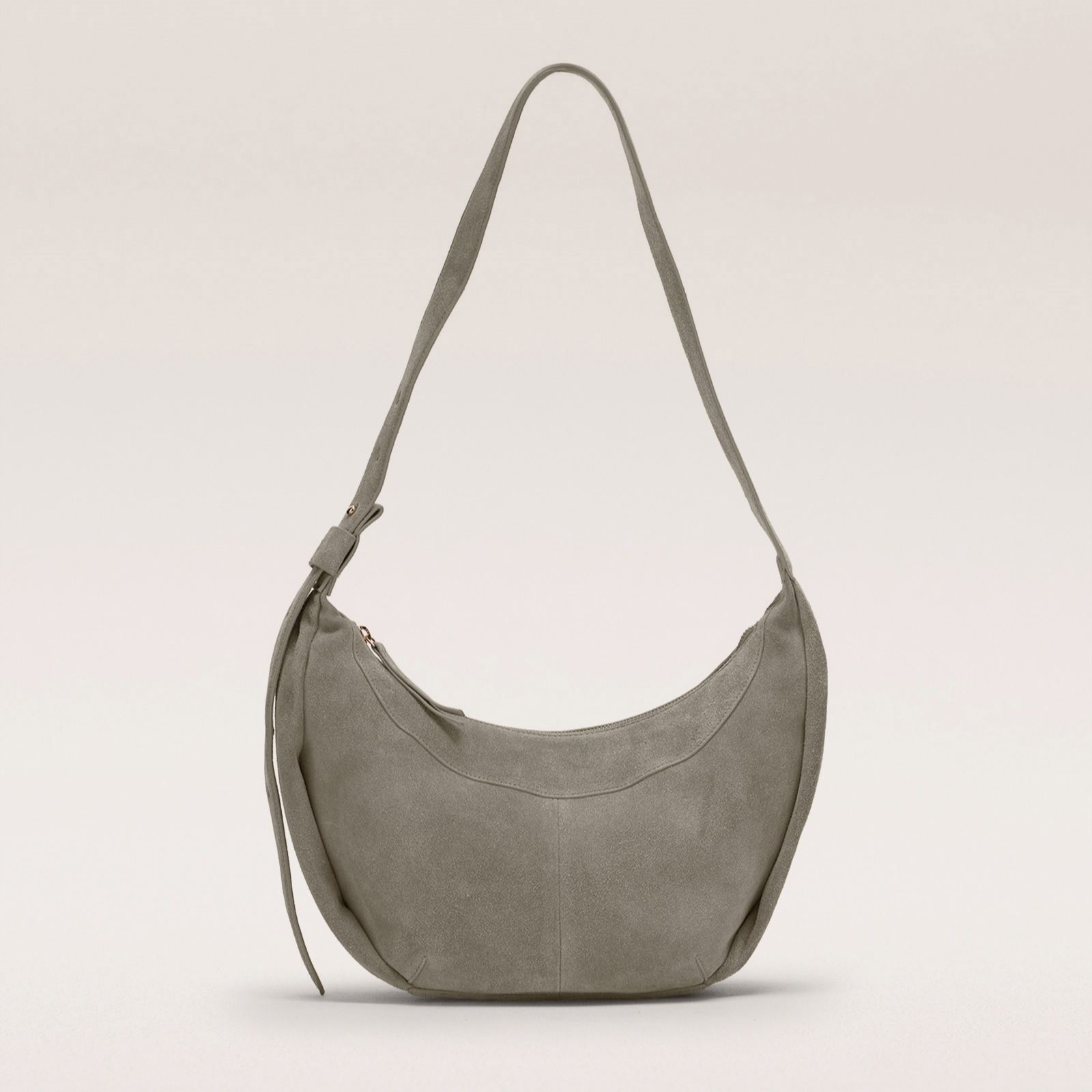 Denim & Co. Suede Slouch Crossbody Bag